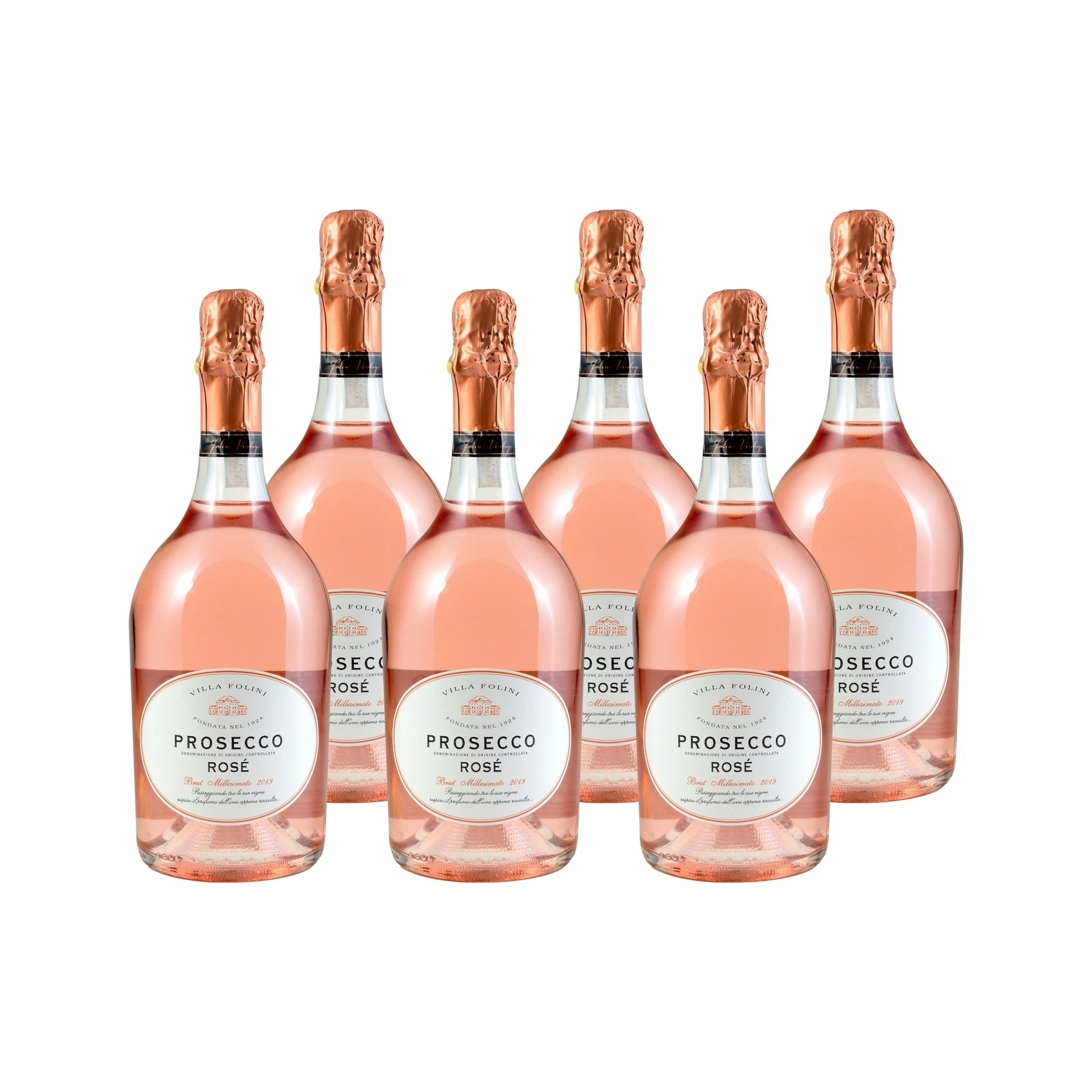 Paket 6x Villa Folini Prosecco Rosé 0,75 L