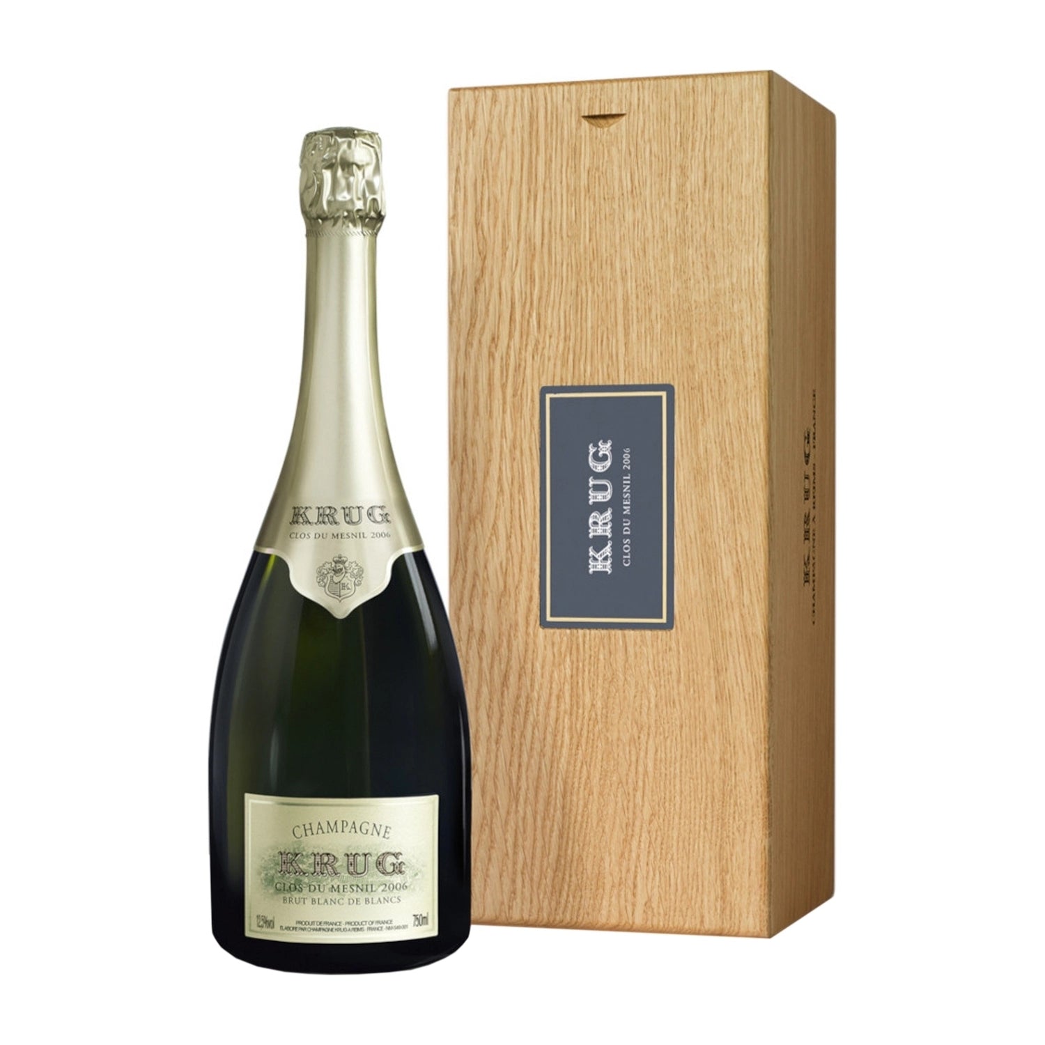 Krug Clos Du Mesnil 2006 / 0,7 L / Lesena škatla