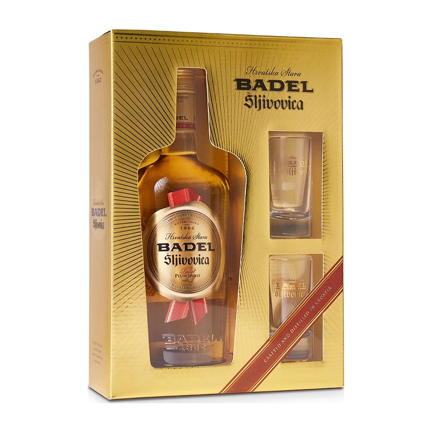 Badel Stara Šljivovica / 0,7 L / + 2 kozarca