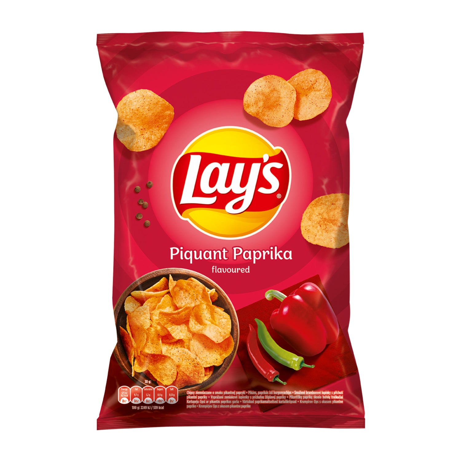 Lay's Čips z Okusom Pekoče Paprike / 130 g