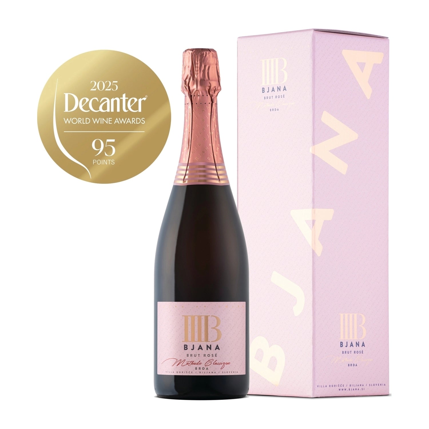 Bjana Brut Rosé / 0,75 L / V škatli