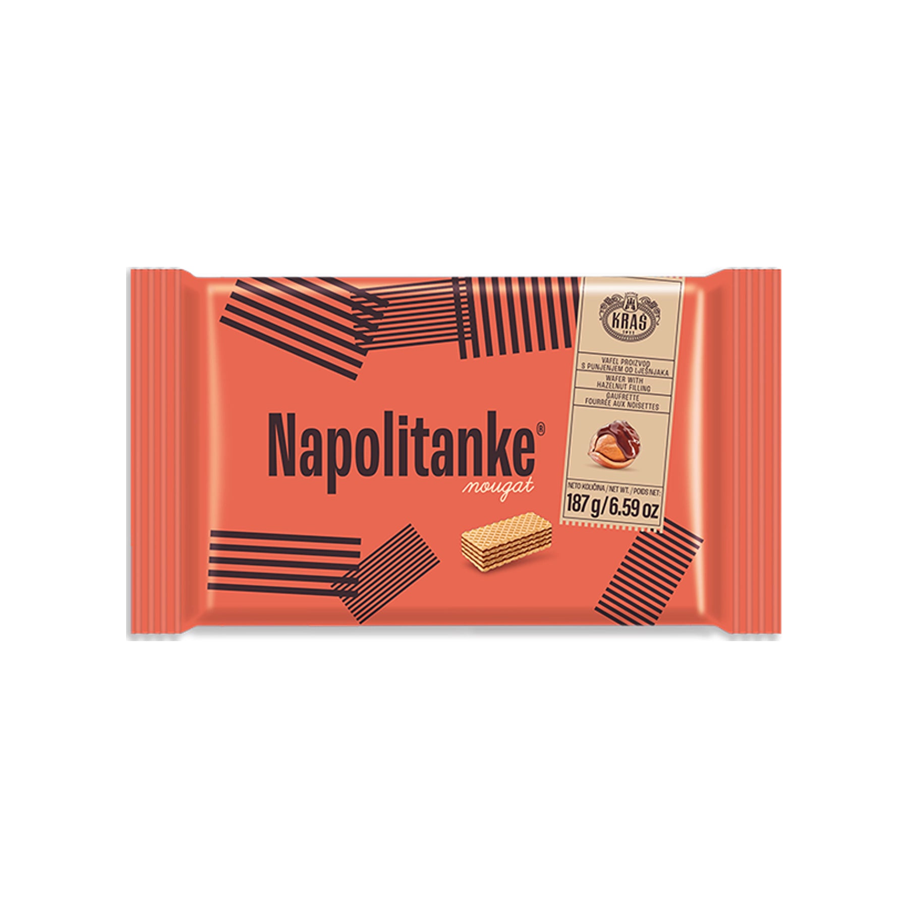 Kraš Napolitanke Nougat / 187 g