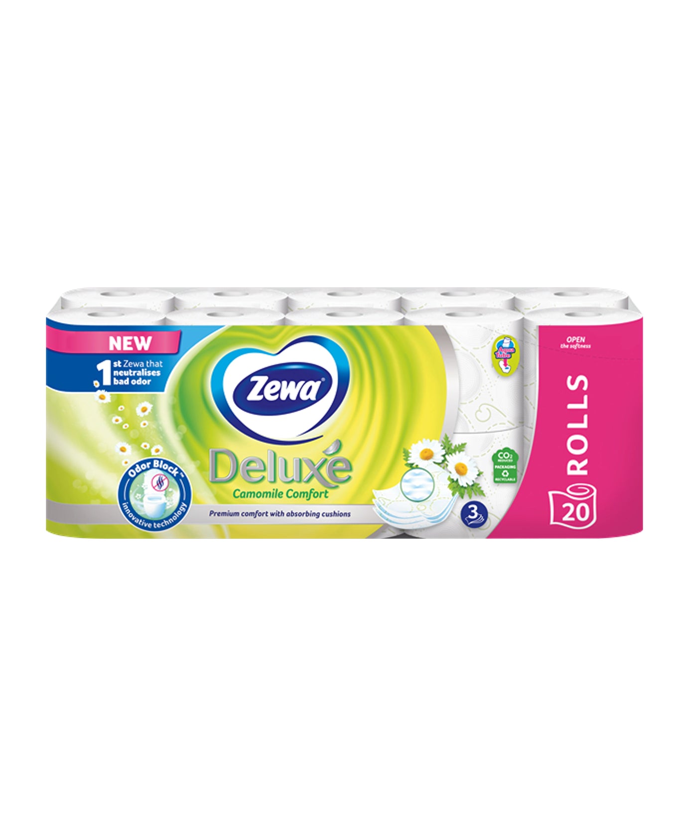 Zewa  Deluxe Toaletni Papir vonj Kamilica / 20 rolic