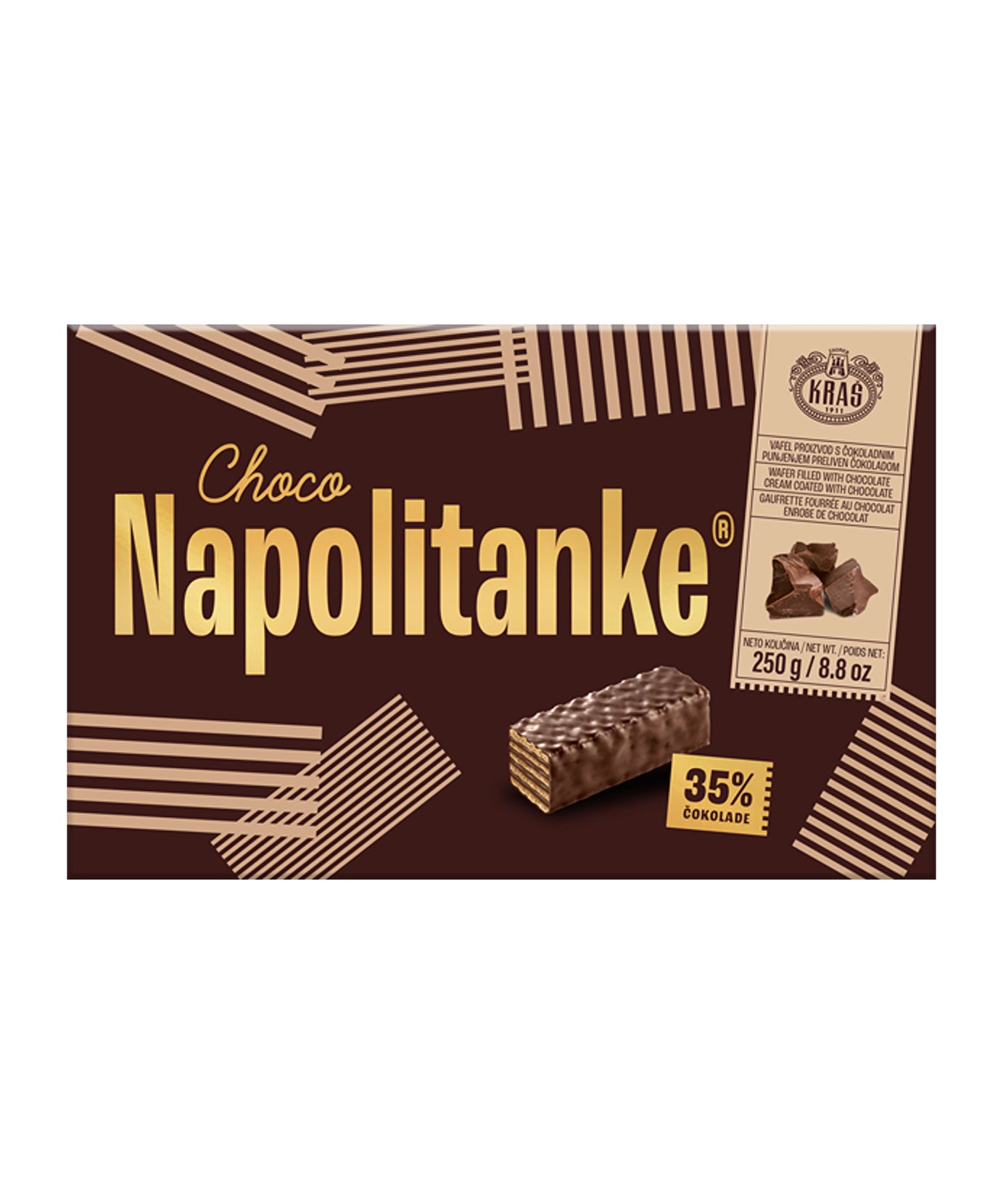 Kraš  Napolitanke Čokoladne / 250 g