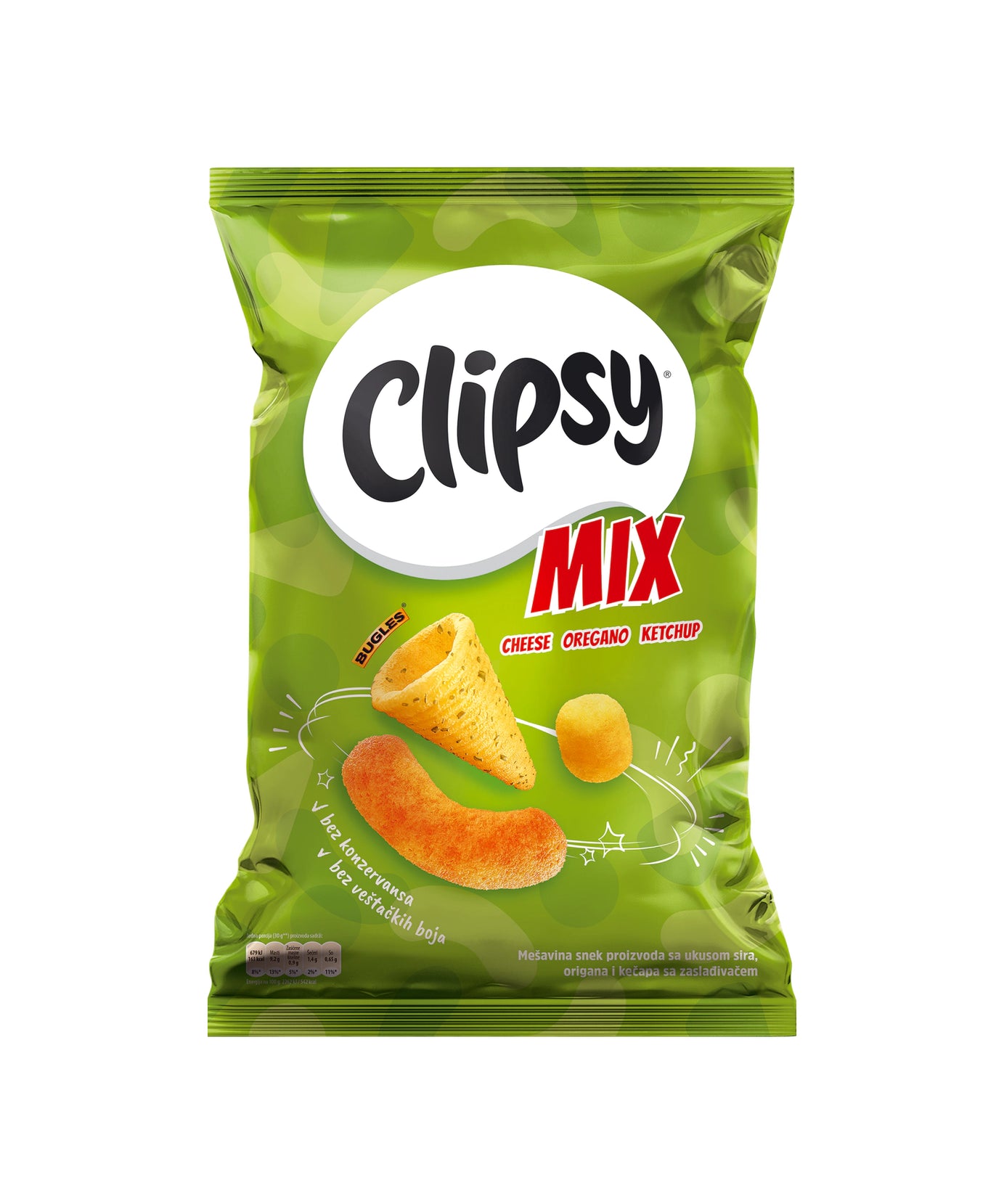 "Clipsy Clipsy Flips Mix Sira, Origana in Ketchupa" / 150 g