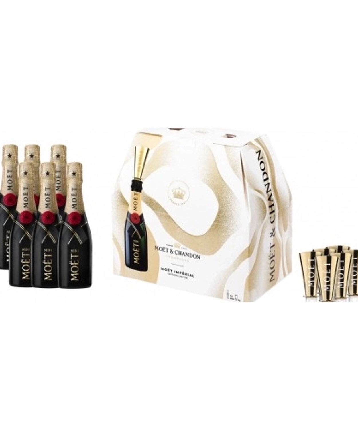 Moët & Chandon Impérial / 0,2 L / 6 pack + 6 ustnikov