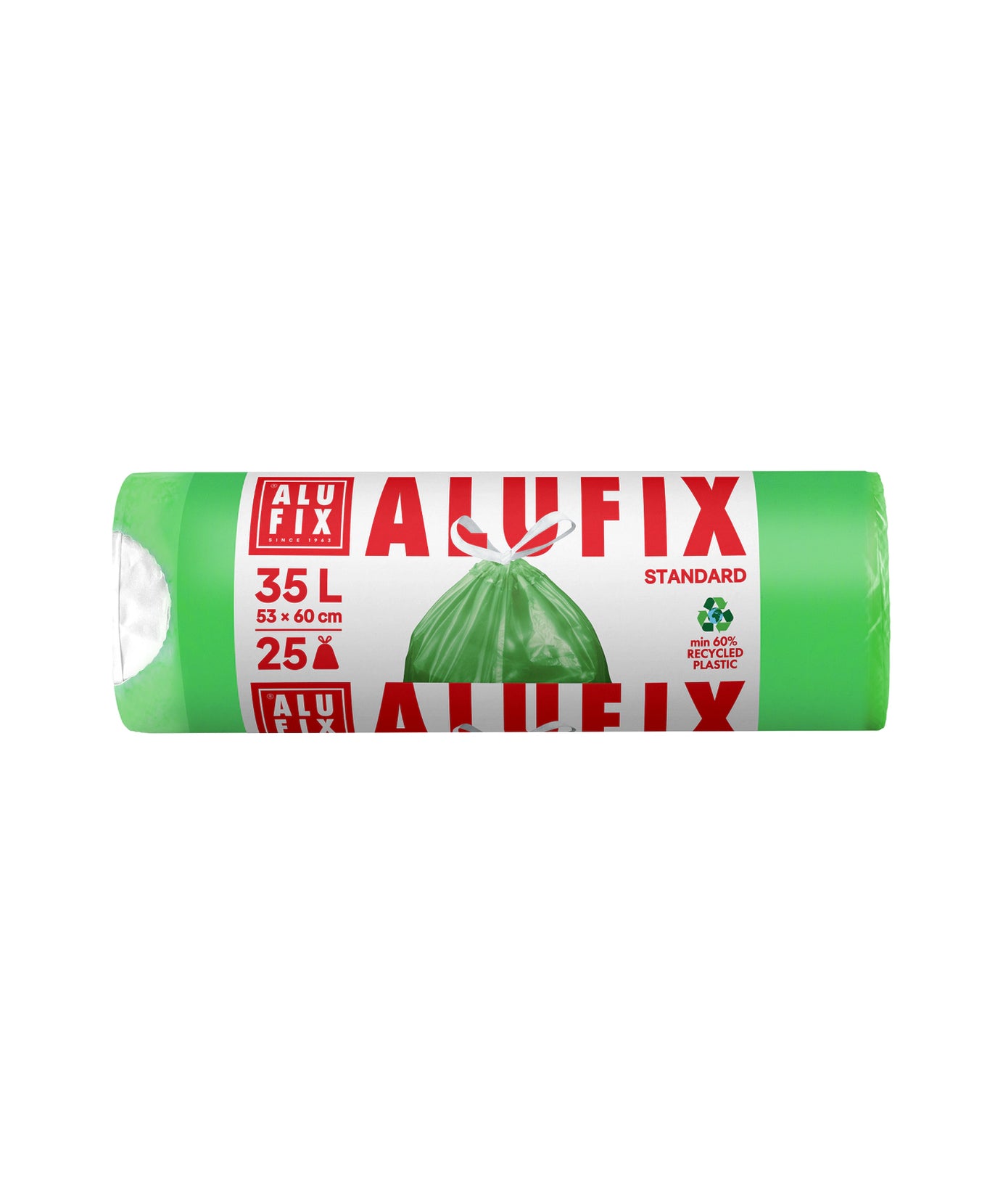 Alufix  Vrečke za Smeti s Trakom Zelene 35 L 25 vrečk