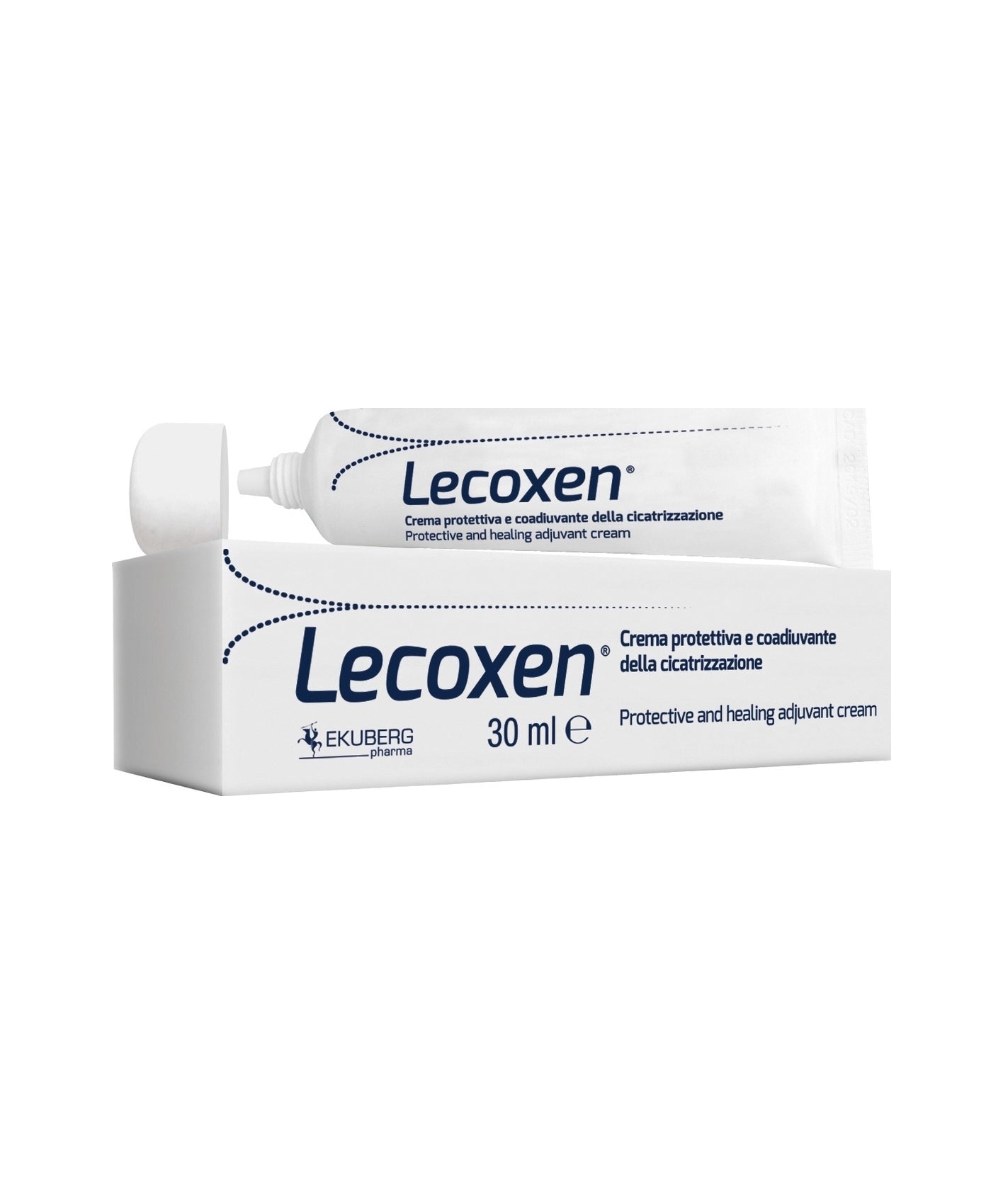 Ekuberg  Lecoxen Zaščitna Krema za Pomoč pri Celjenju 30 ml