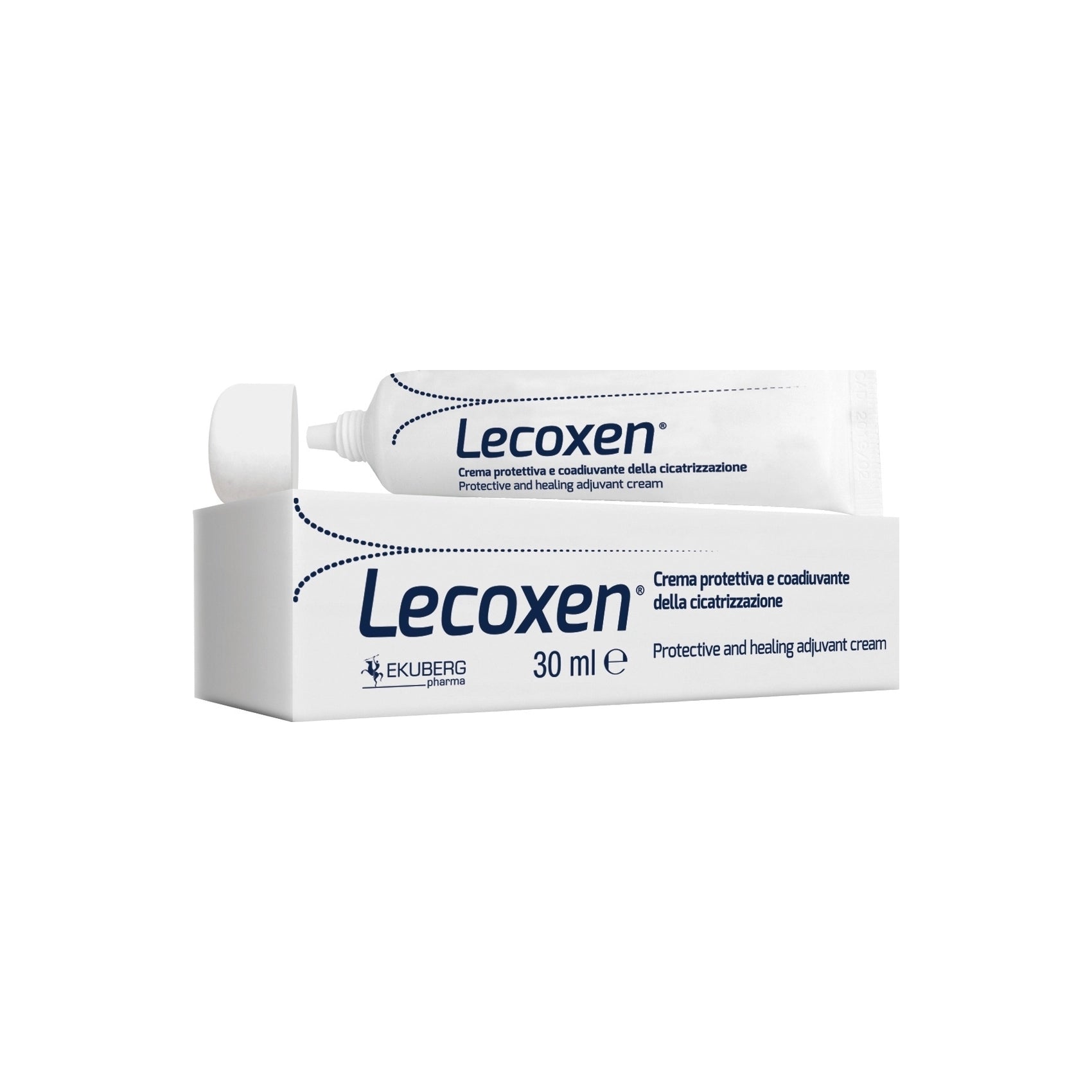 Ekuberg  Lecoxen Zaščitna Krema za Pomoč pri Celjenju 30 ml