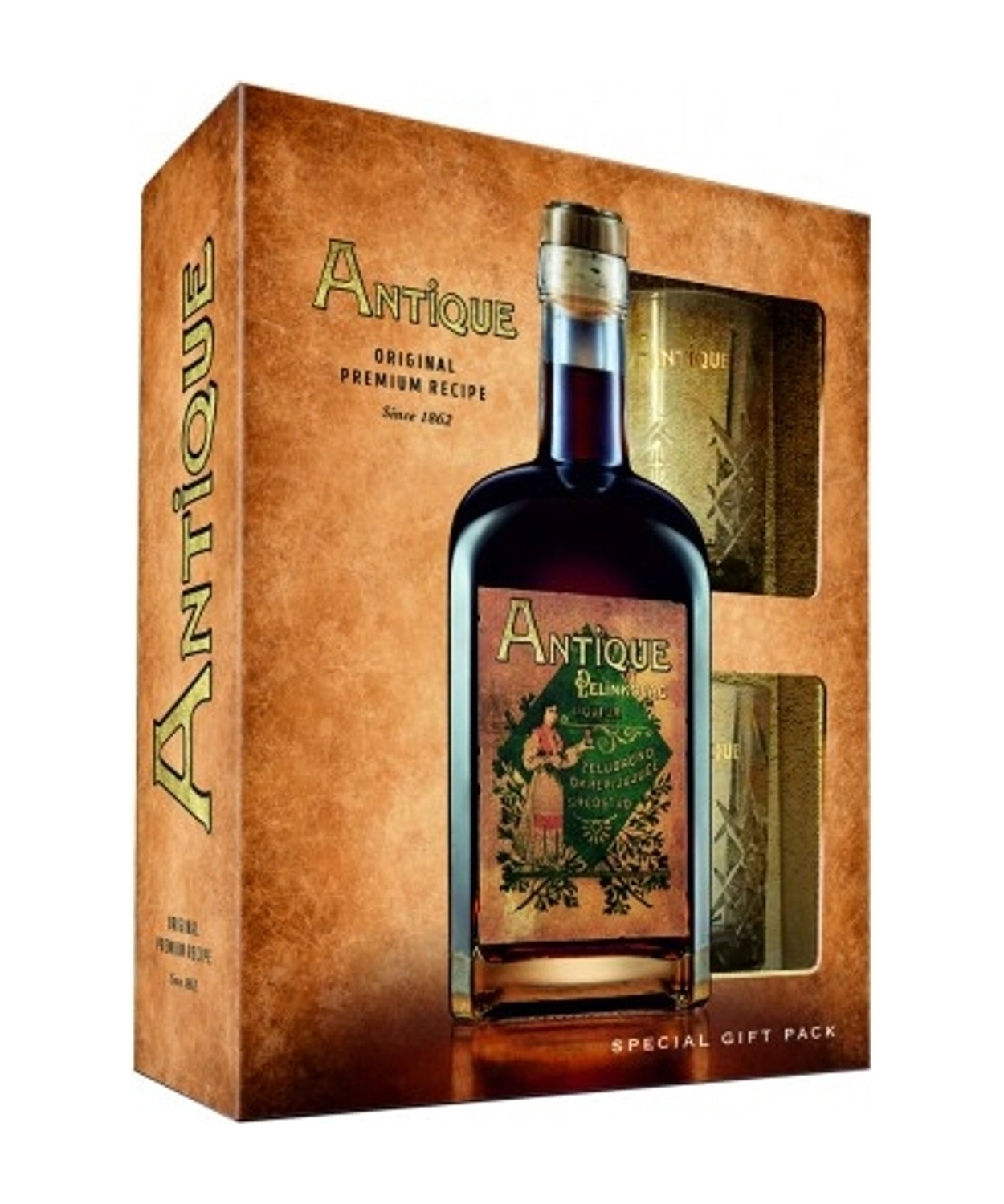 Badel Antique Pelinkovac / 0,7 L / + 2 kozarca