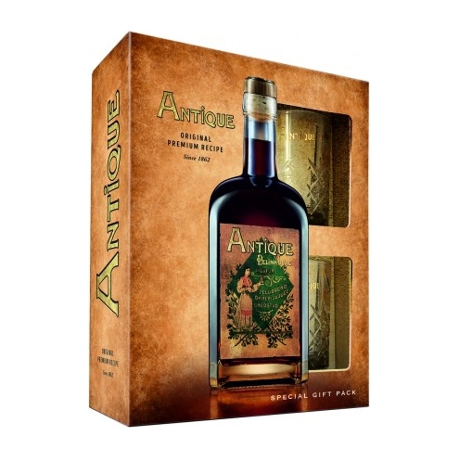 Badel Antique Pelinkovac / 0,7 L / + 2 kozarca