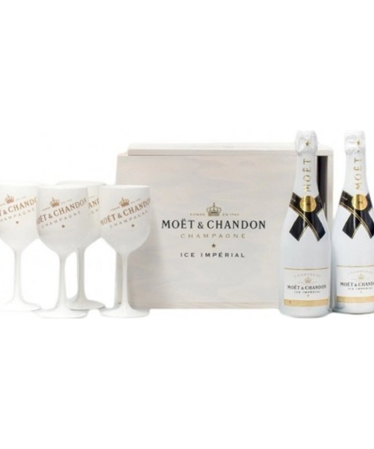 Moët & Chandon Ice Impérial / 2x0,75 L / Lesena škatla