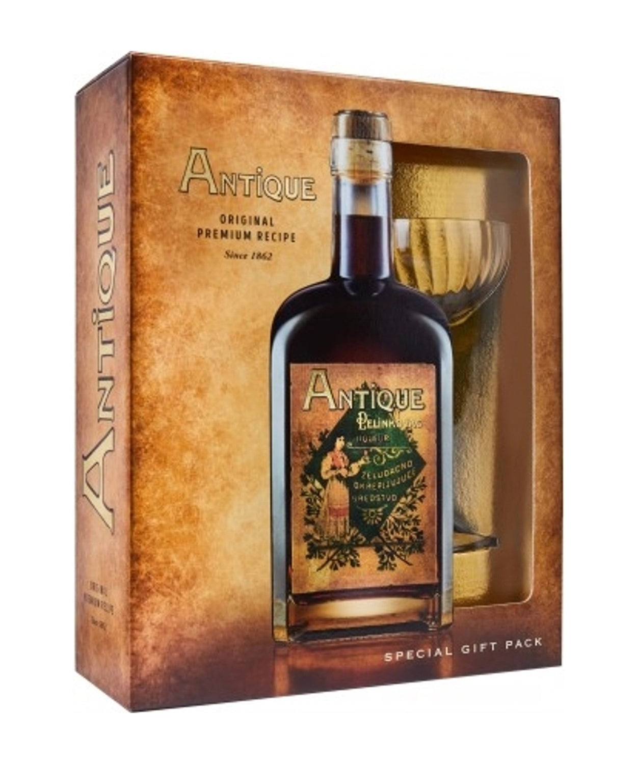 Badel Antique Pelinkovac / 0,7 L / + Cocktail kozarec