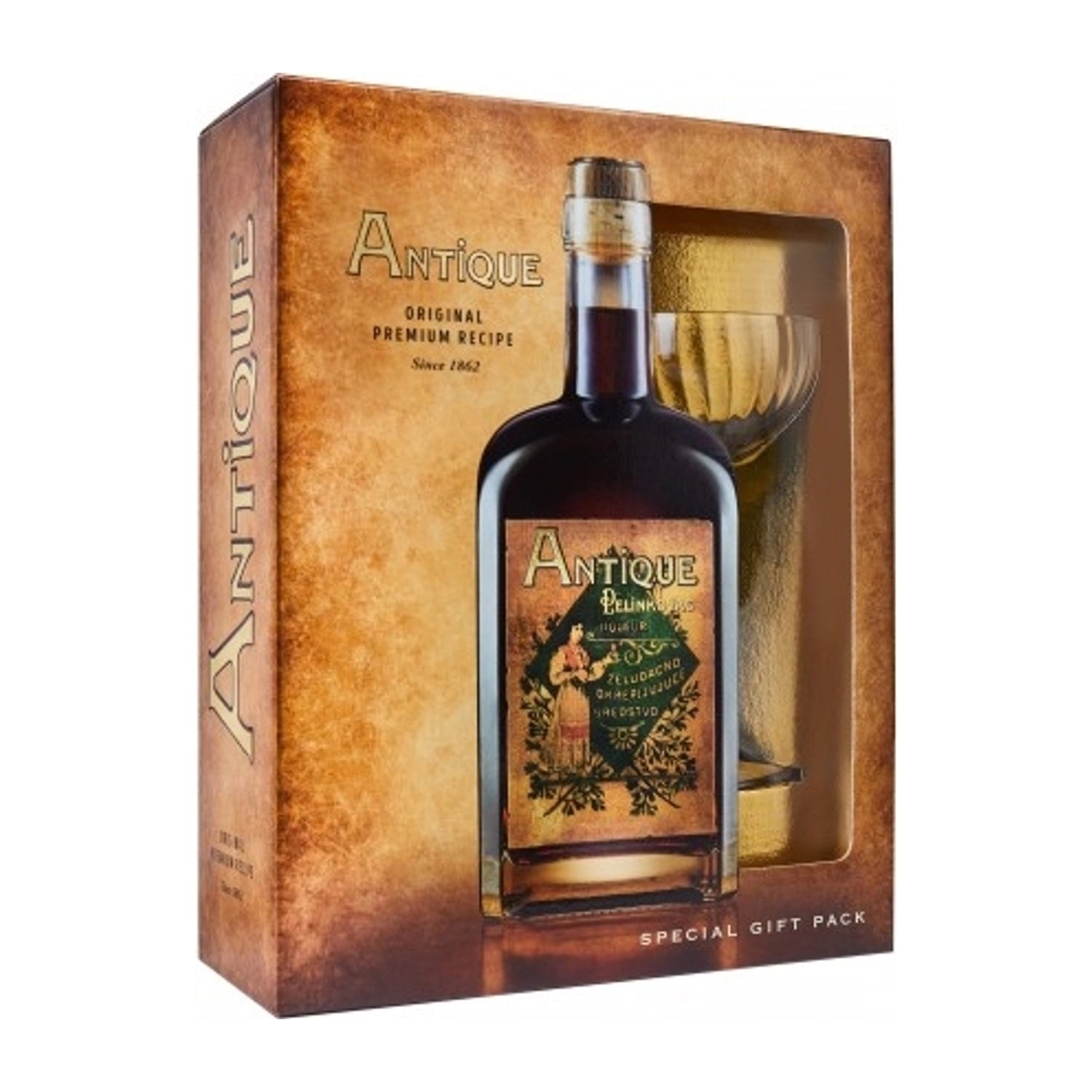 Badel Antique Pelinkovac / 0,7 L / + Cocktail kozarec