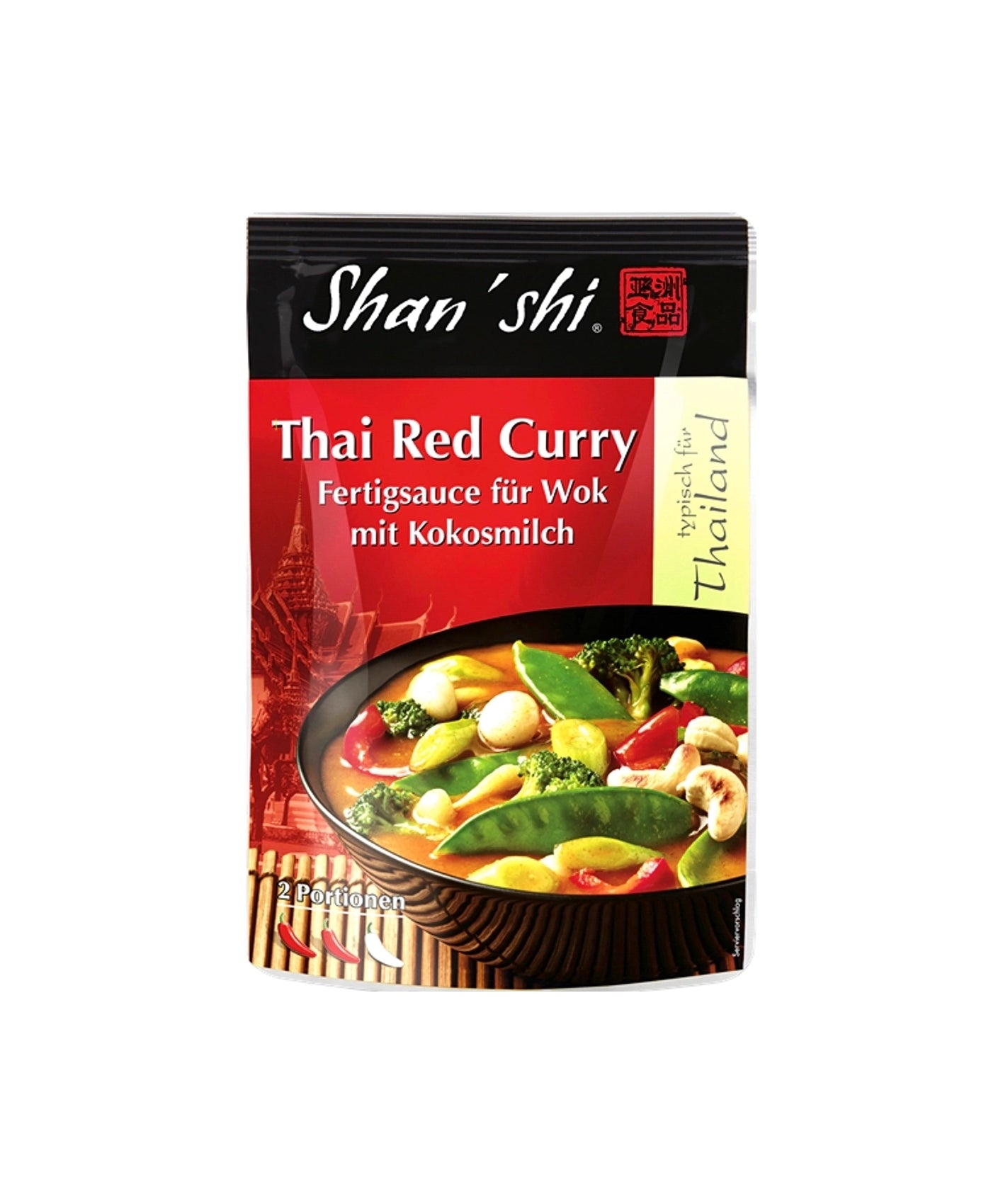 Shan Shi  Omaka Tajska-Rdeči Curry Pouch 120 g