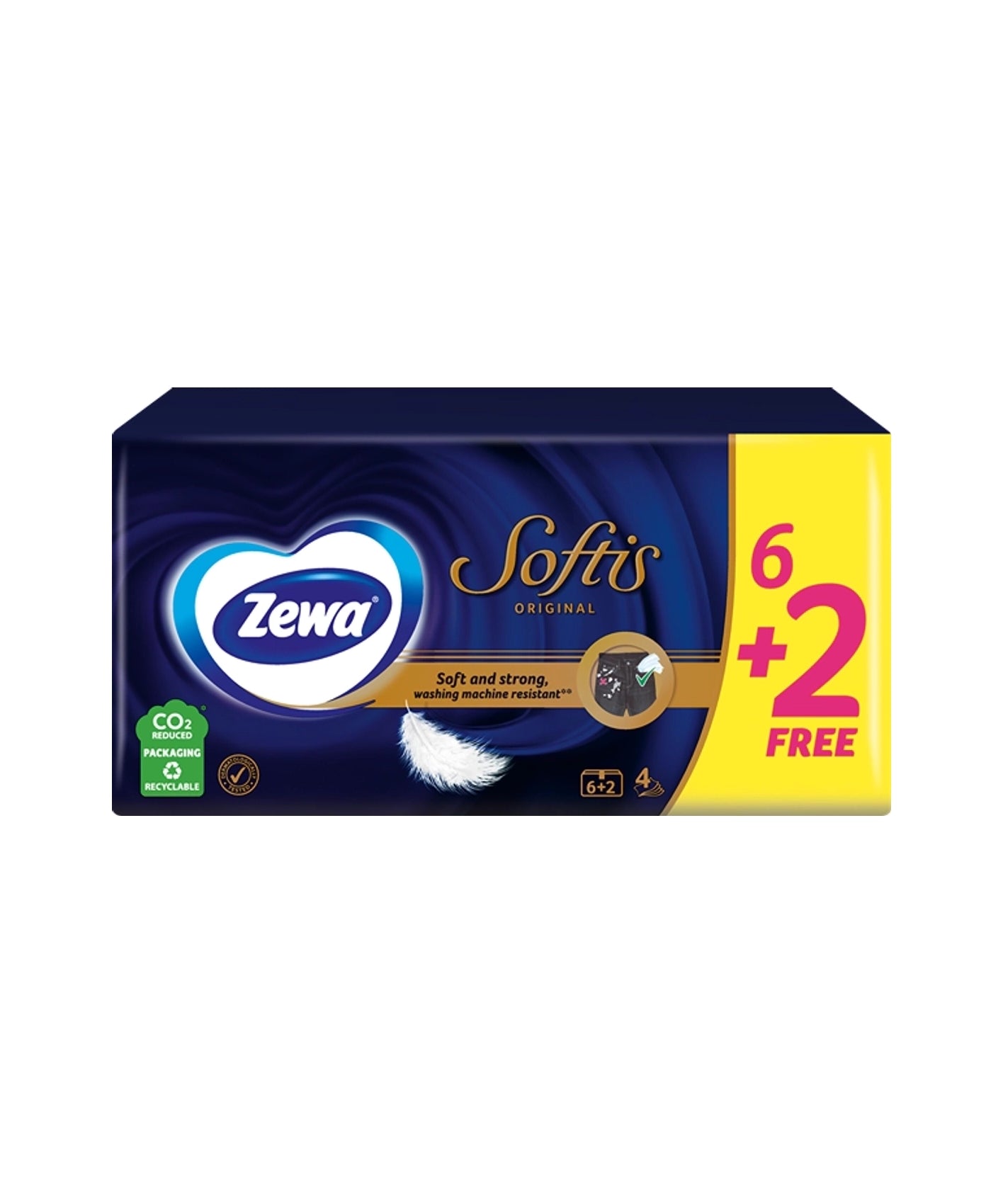 Zewa  Softis Papirnati Robčki standard 8 zavojev