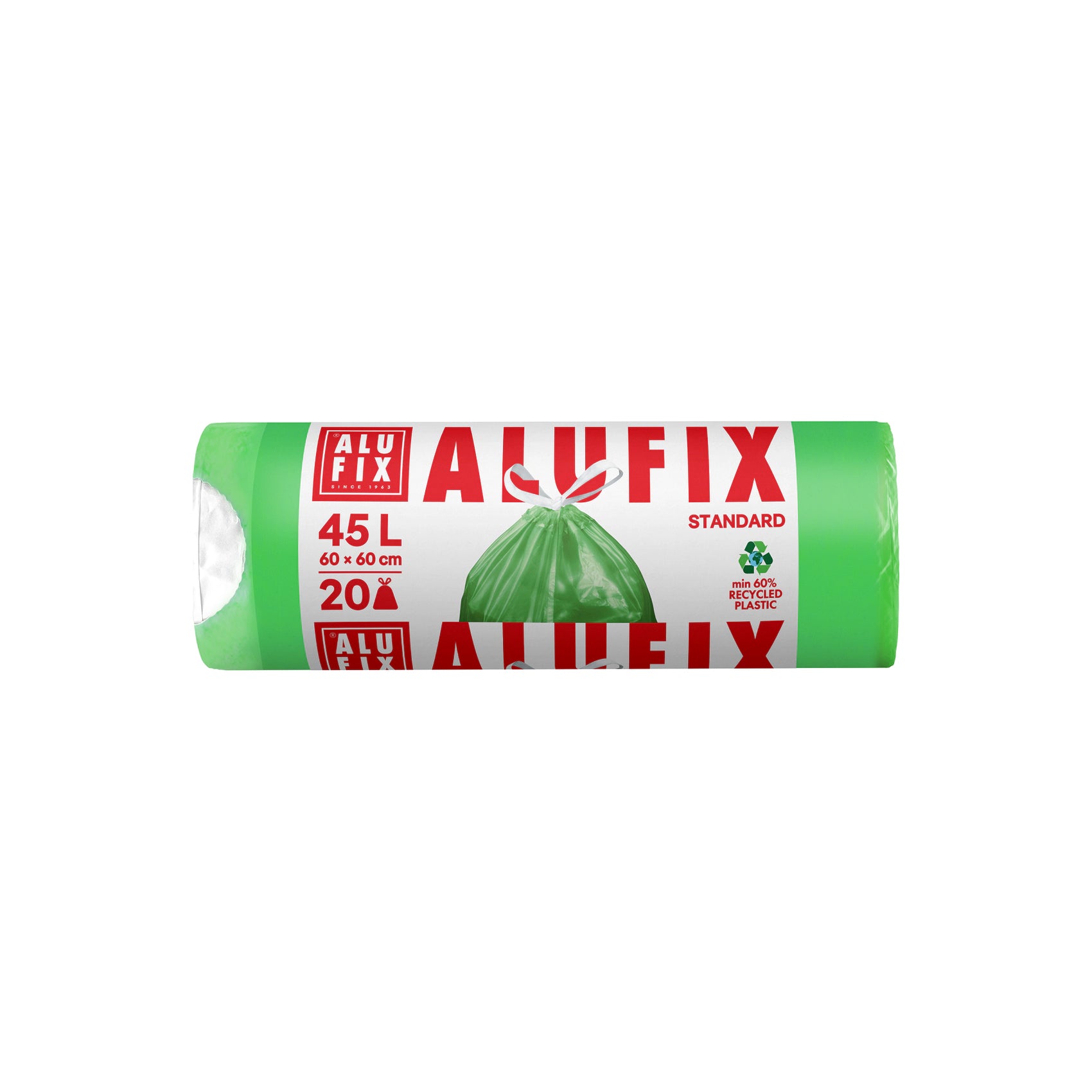 Alufix  Vrečke za Smeti s Trakom Zelene 45 L 20 vrečk