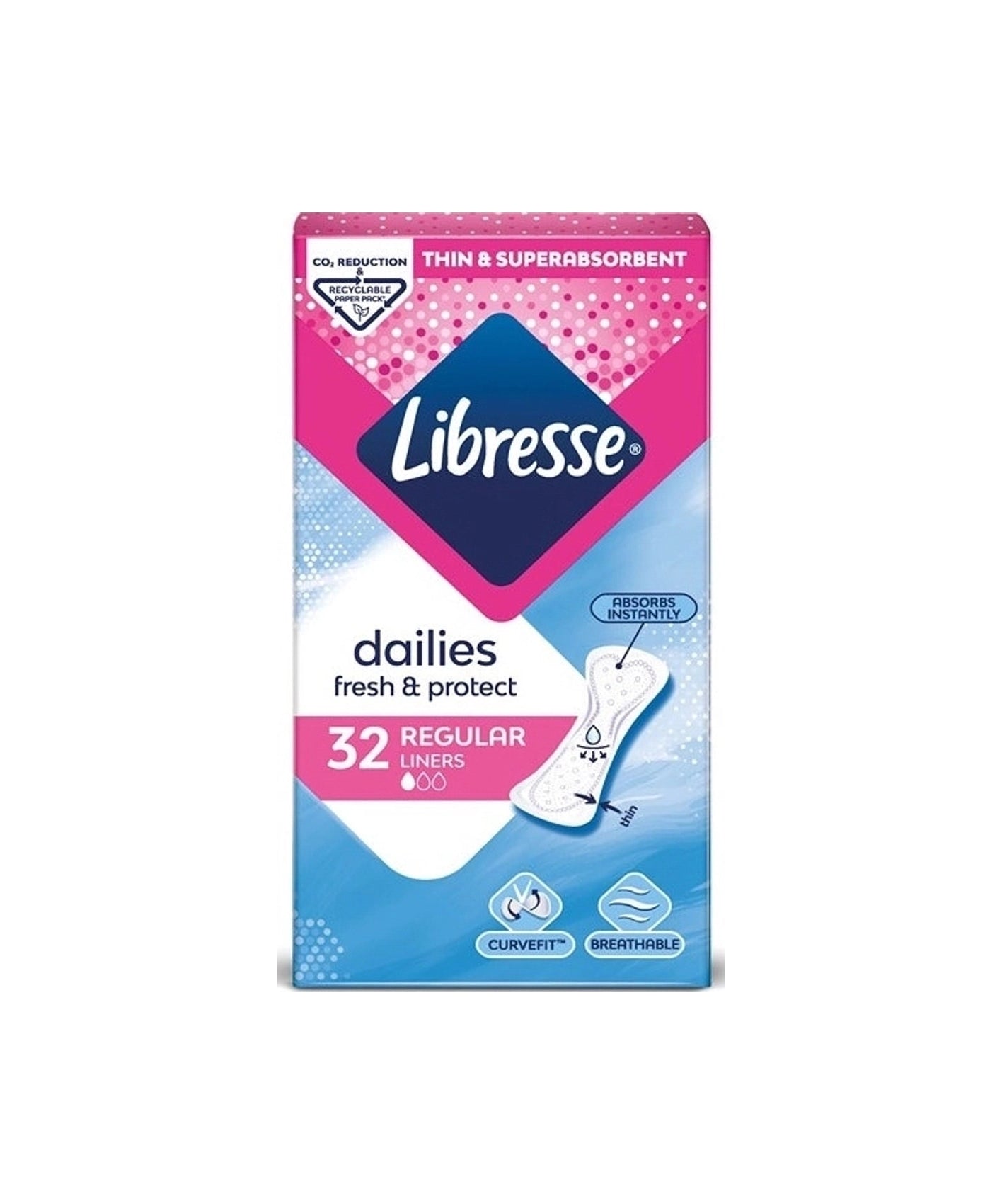 Libresse Fresh & Protect Ščitniki Perila 32 ščitnikov