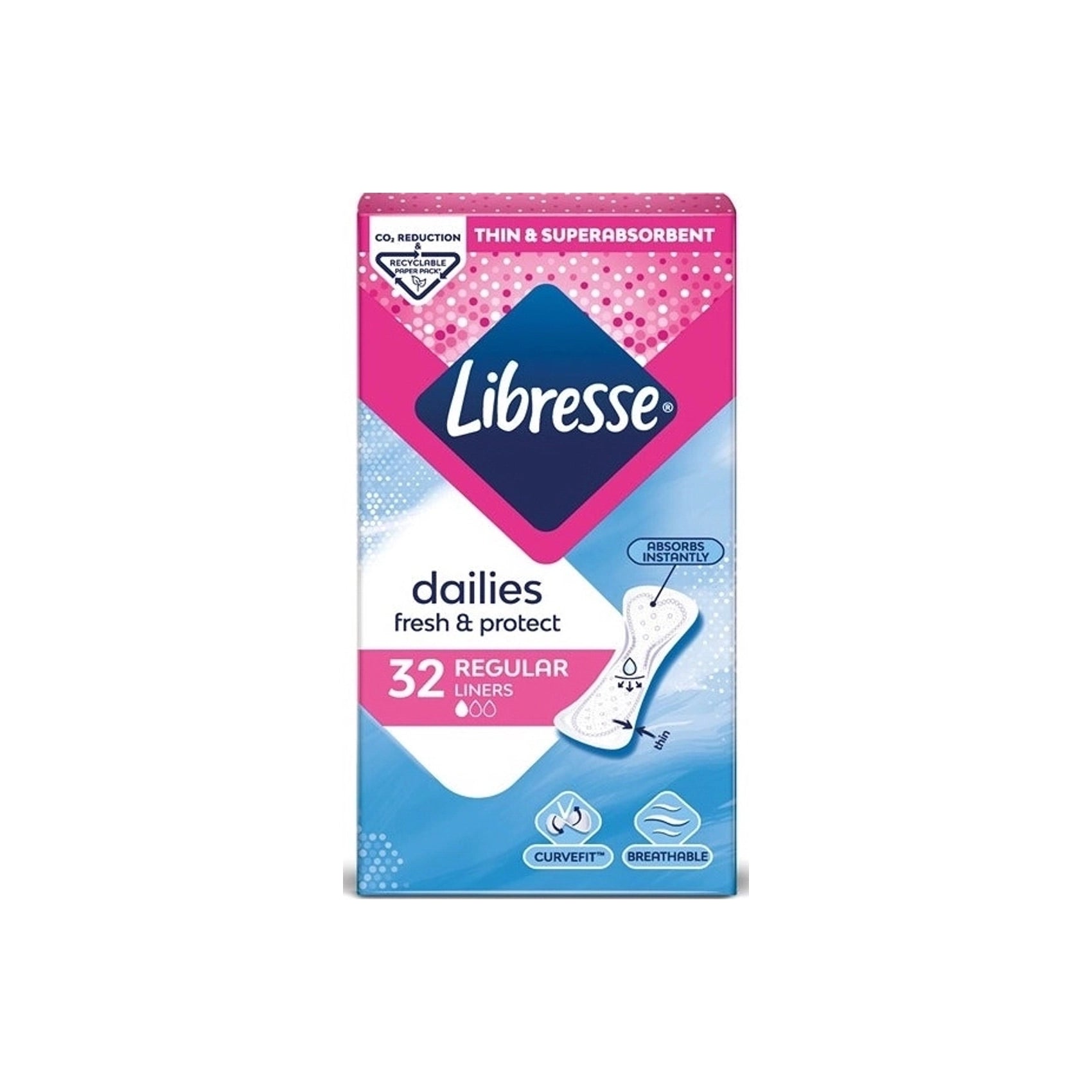 Libresse Fresh & Protect Ščitniki Perila 32 ščitnikov