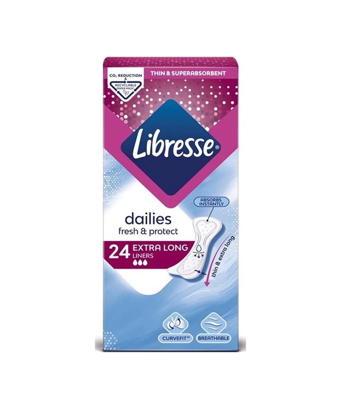 Libresse Libresse Zelo Dolgi Ščitniki Perila / 24 ščitnikov
