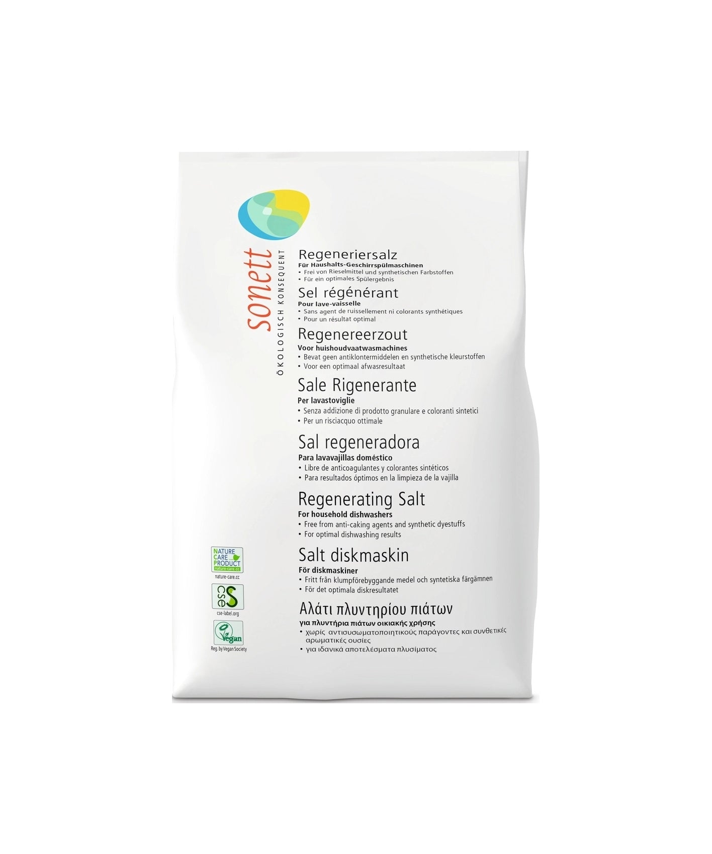 Sonett  Regeneracijska sol za Pomivalni stroj 2 kg