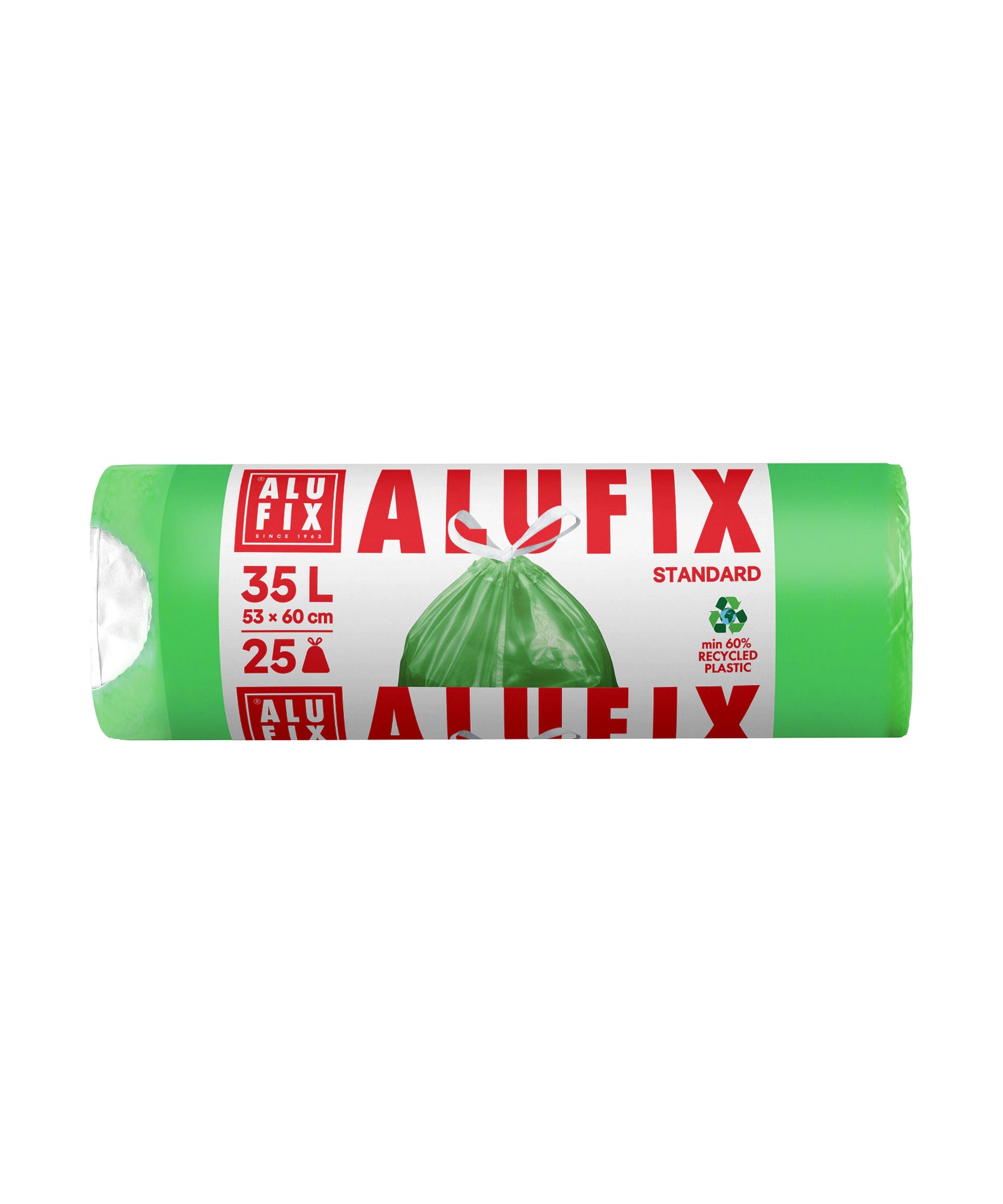 Alufix  Vrečke za Smeti s Trakom zelene / 35 L / 25 vrečk