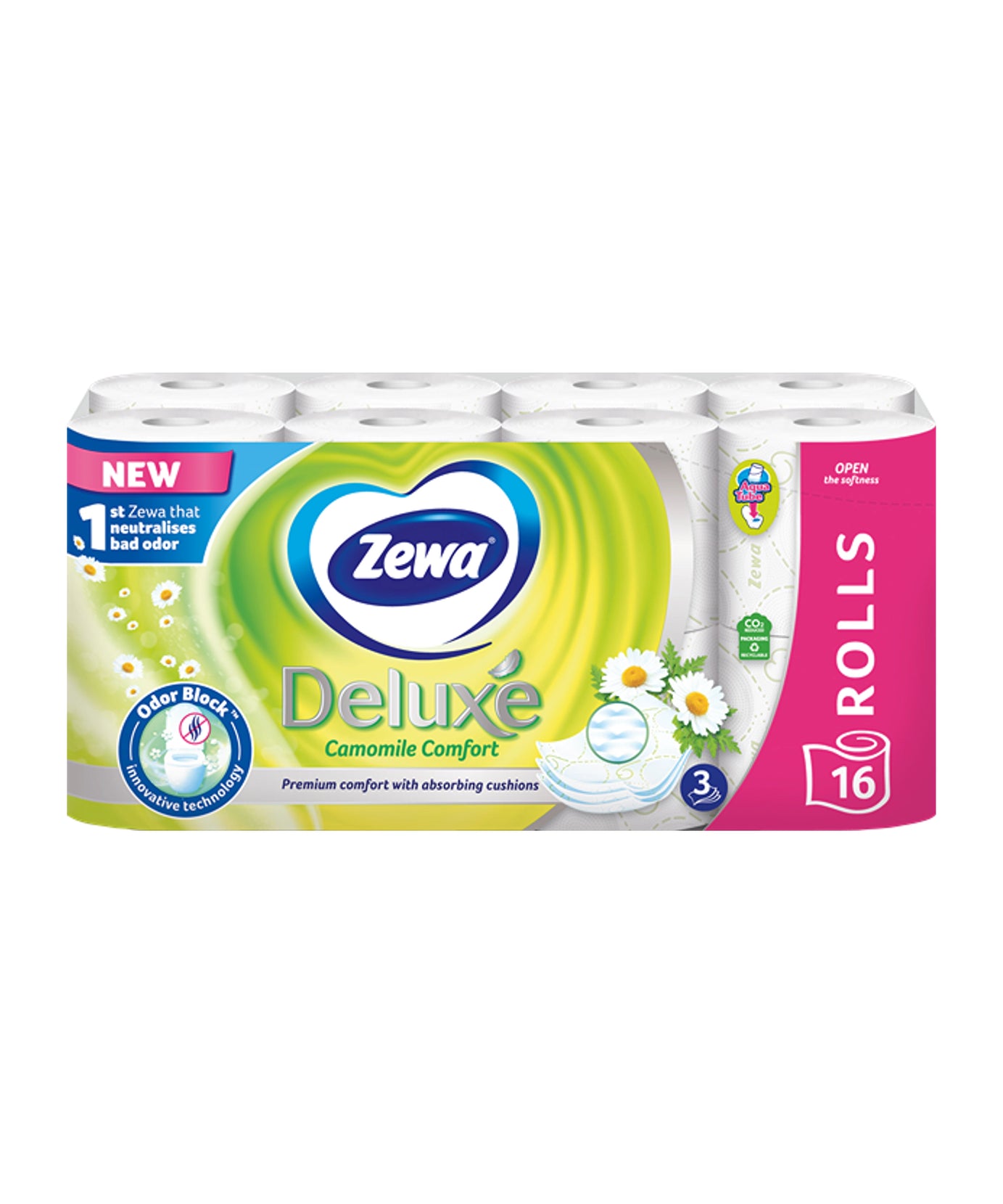 Zewa  Deluxe Toaletni Papir vonj Kamilica / 16 rolic