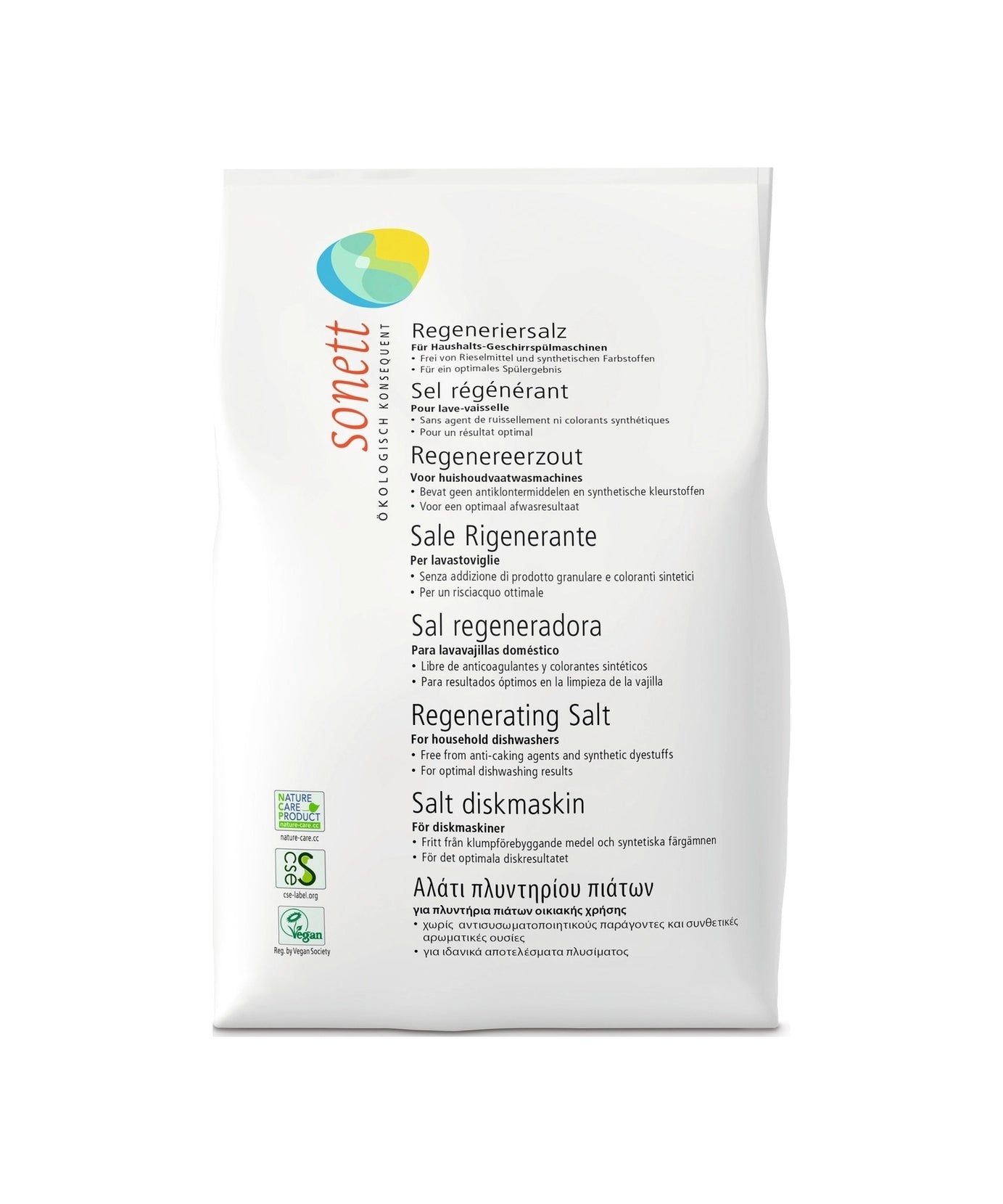 Sonett  Regeneracijska sol za Pomivalni stroj / 2 kg