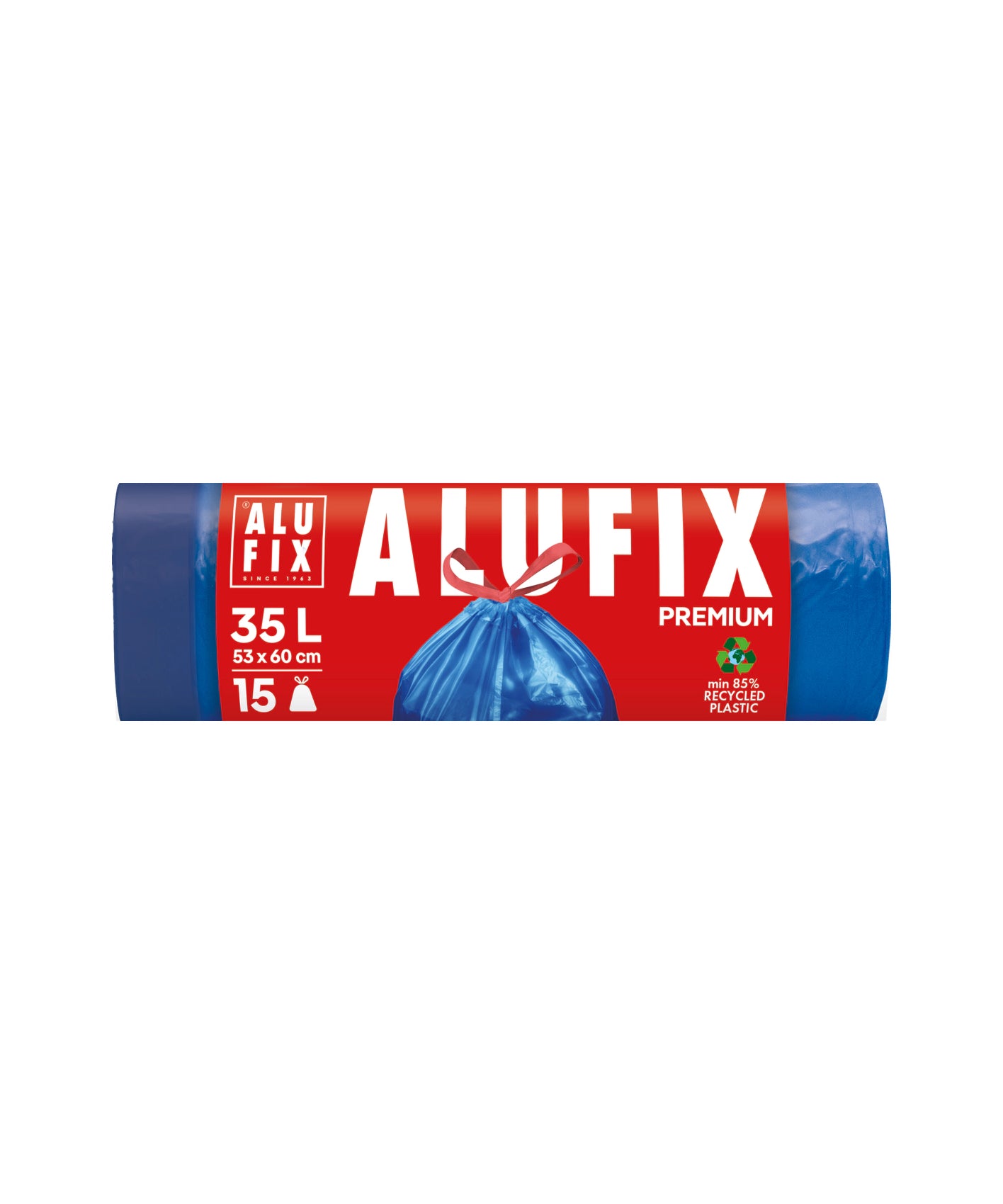 Alufix  Vrečke za Smeti s Trakom Modre 35 L 15 vrečk