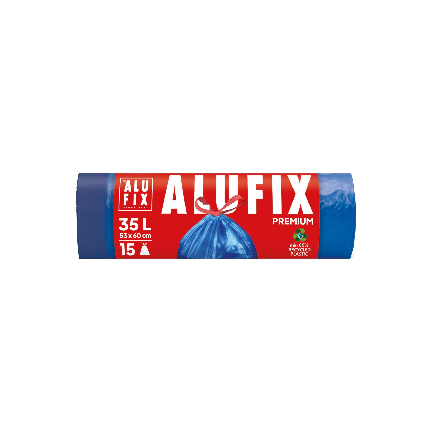 Alufix  Vrečke za Smeti s Trakom Modre 35 L 15 vrečk