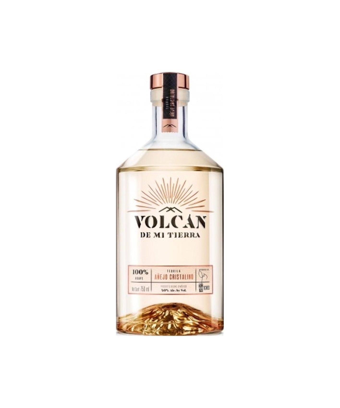 Volcan De Mi Tierra Tequila Añejo Cristalino 0,7 L Brez škatle