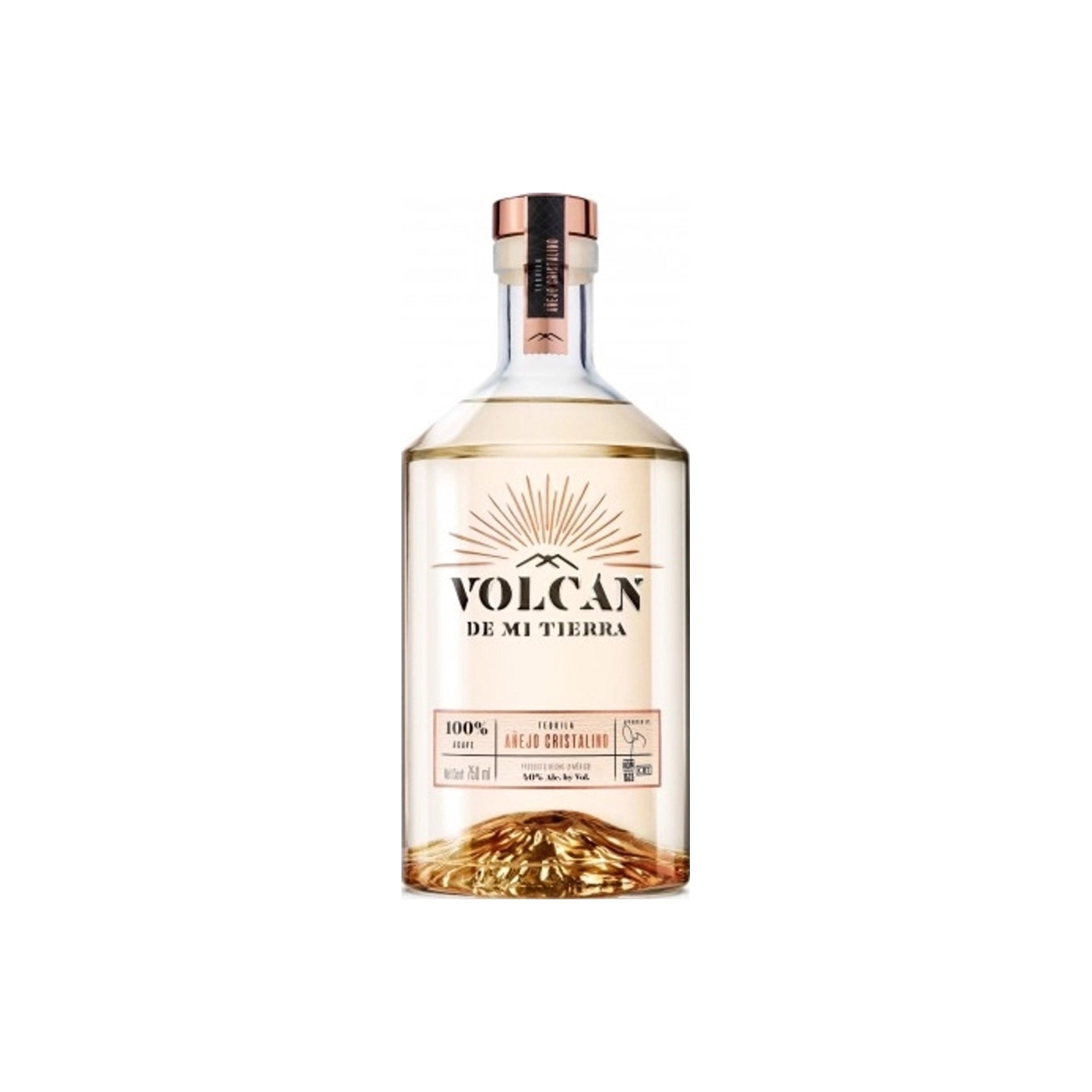 Volcan De Mi Tierra Tequila Añejo Cristalino 0,7 L Brez škatle