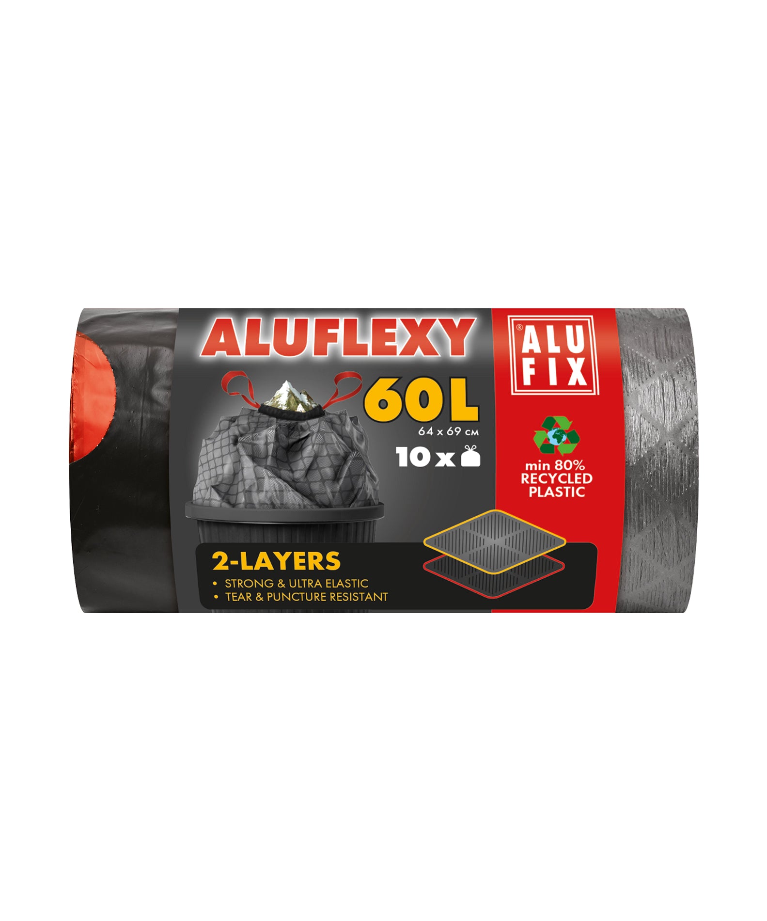 Alufix  Aluflexy Vrečke za Smeti s Trakom / 60 L / 10 vrečk