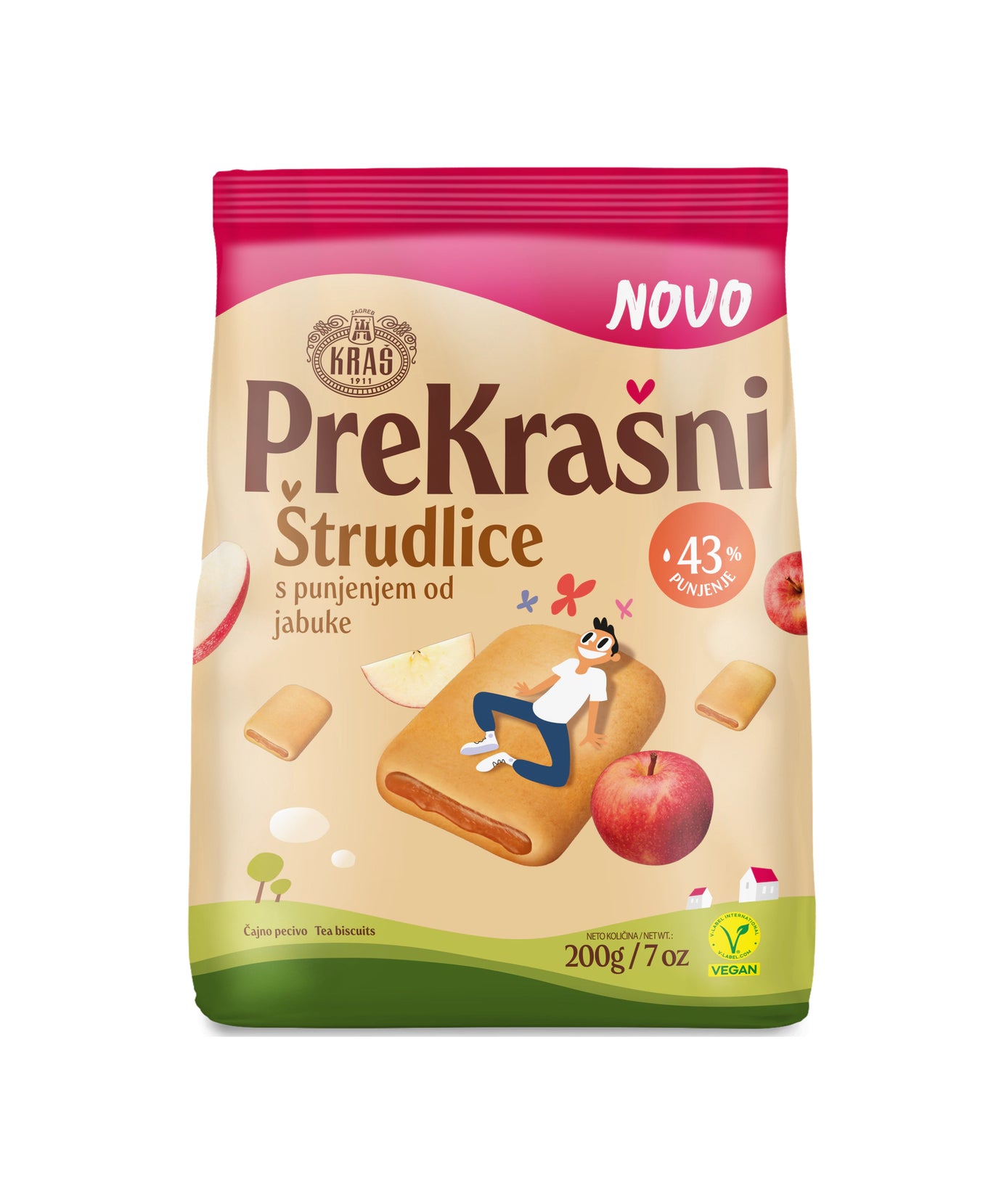 Kraš  Štrudlice Jabolko / 200 g