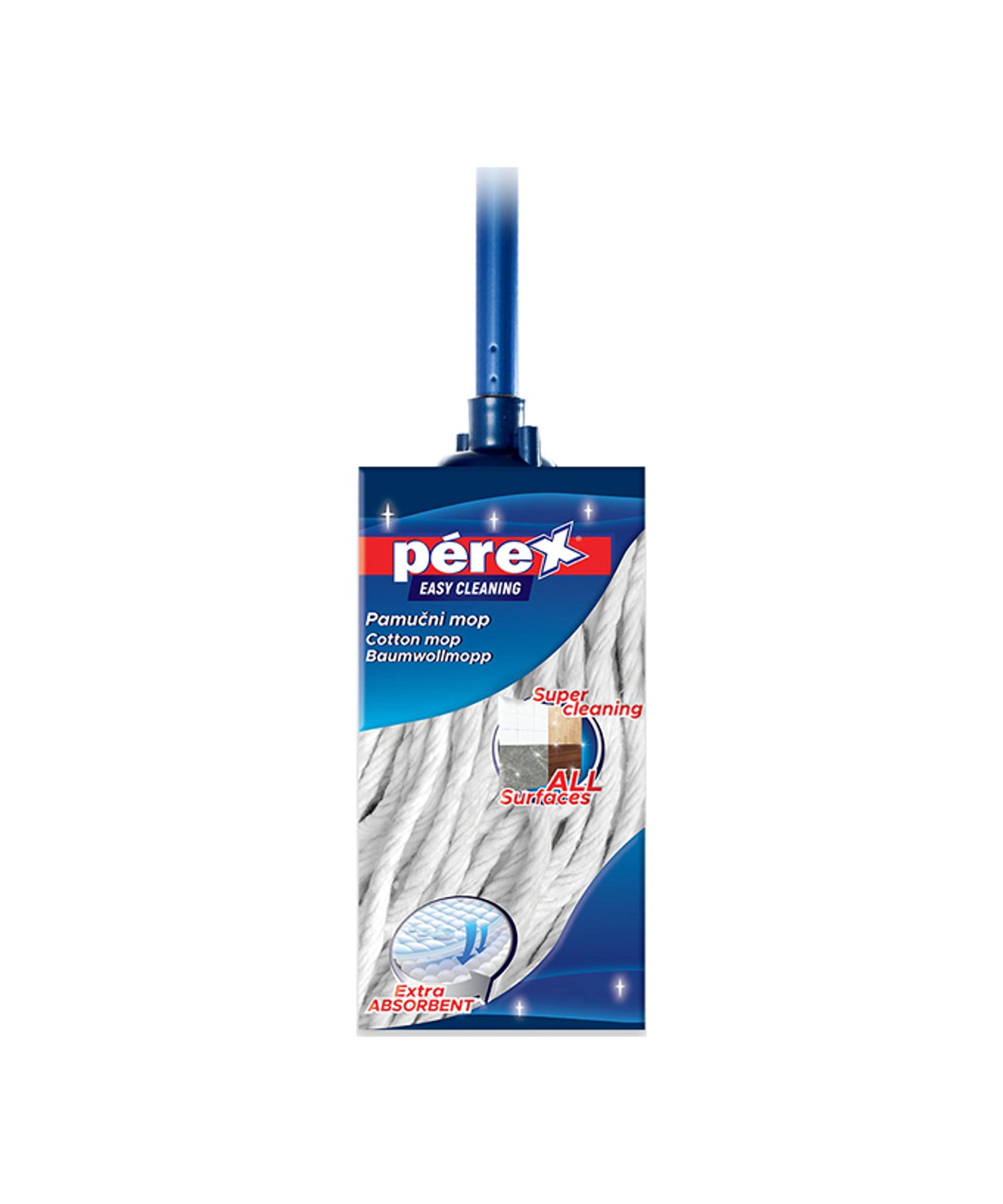 Perex  Bombažni MOP z Držalom / 1 kos