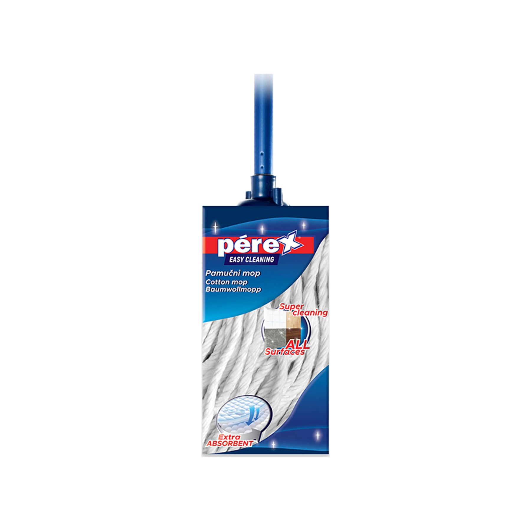 Perex  Bombažni MOP z Držalom / 1 kos