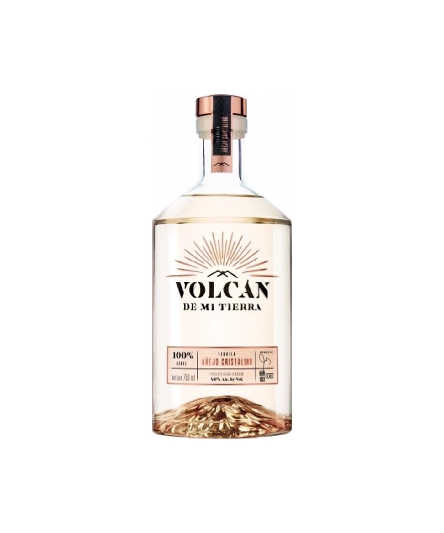 Volcan De Mi Tierra Tequila Añejo Cristalino 0,7 L Luminous
