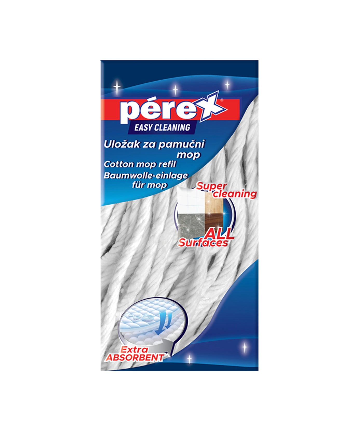 Perex  Bombažni vložek za Mop / 1 kos