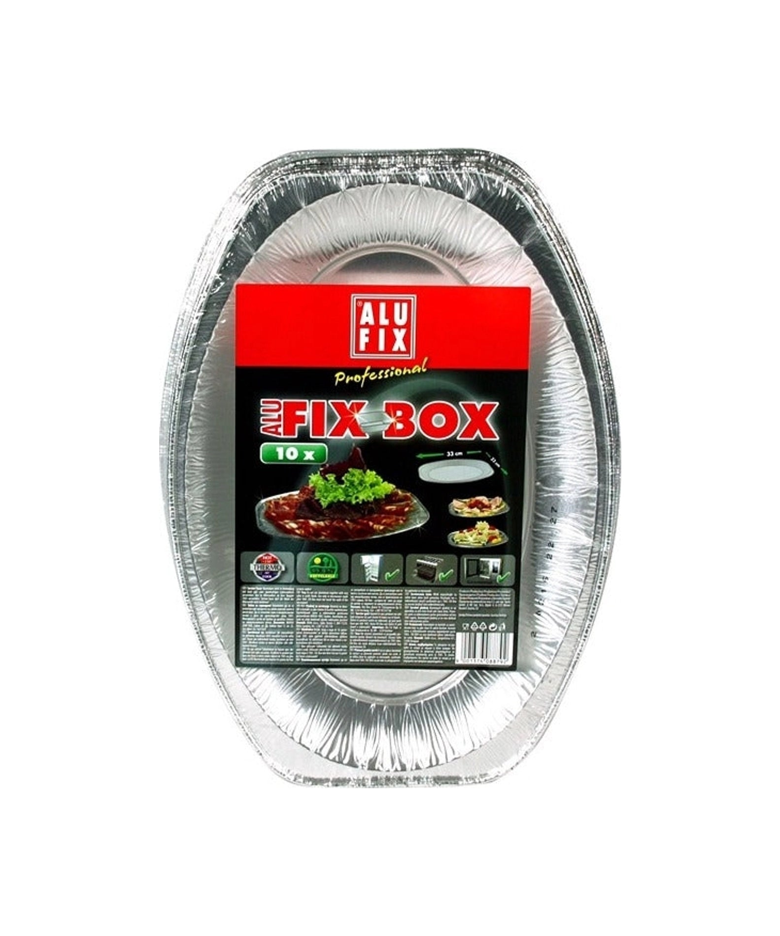 Alufix  Alu Servirni Pladenj Fix Box / 23 x 33 cm / 10 kos