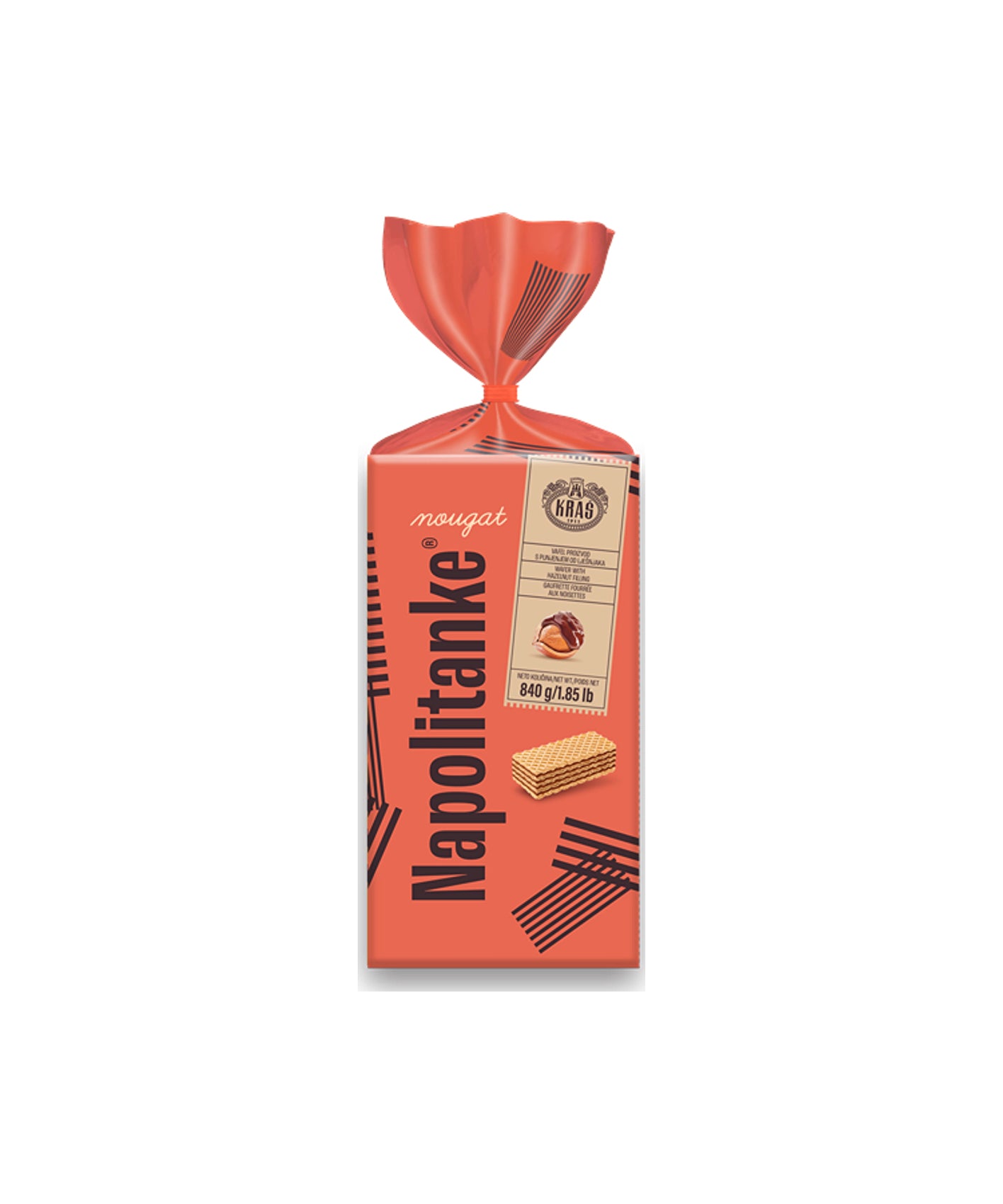 Kraš  Napolitanke Nougat 840 g