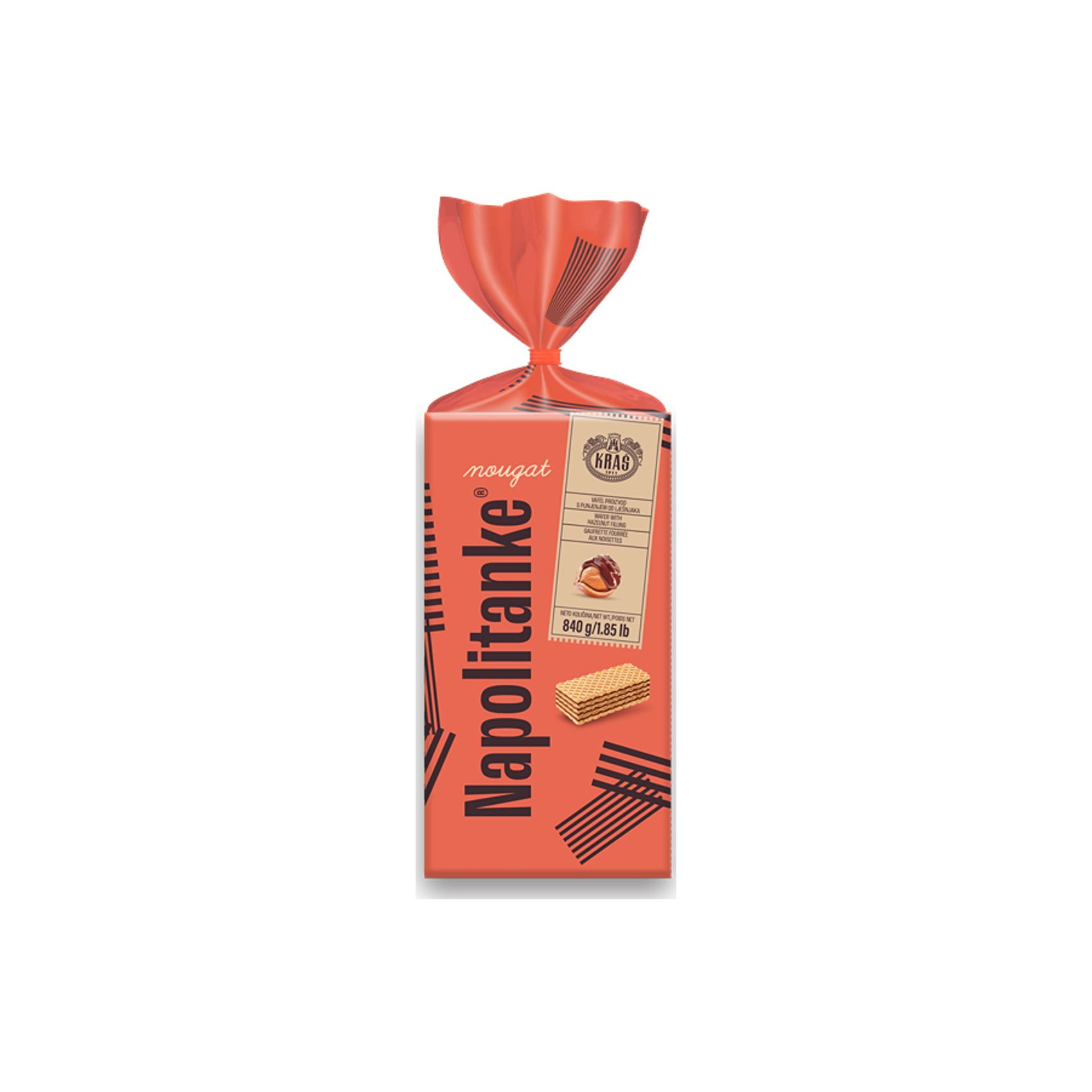 Kraš  Napolitanke Nougat 840 g