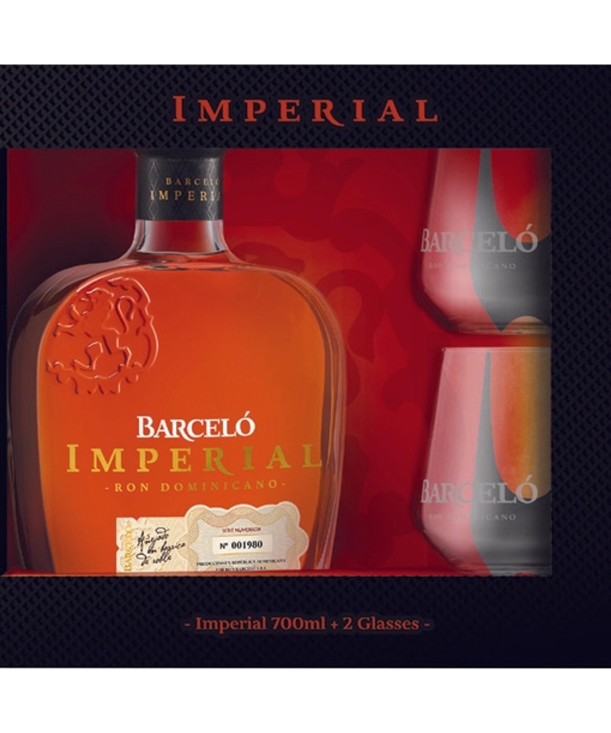 Barceló Imperial z dvema kozarcema / 0,7 L / z dvema kozarcema