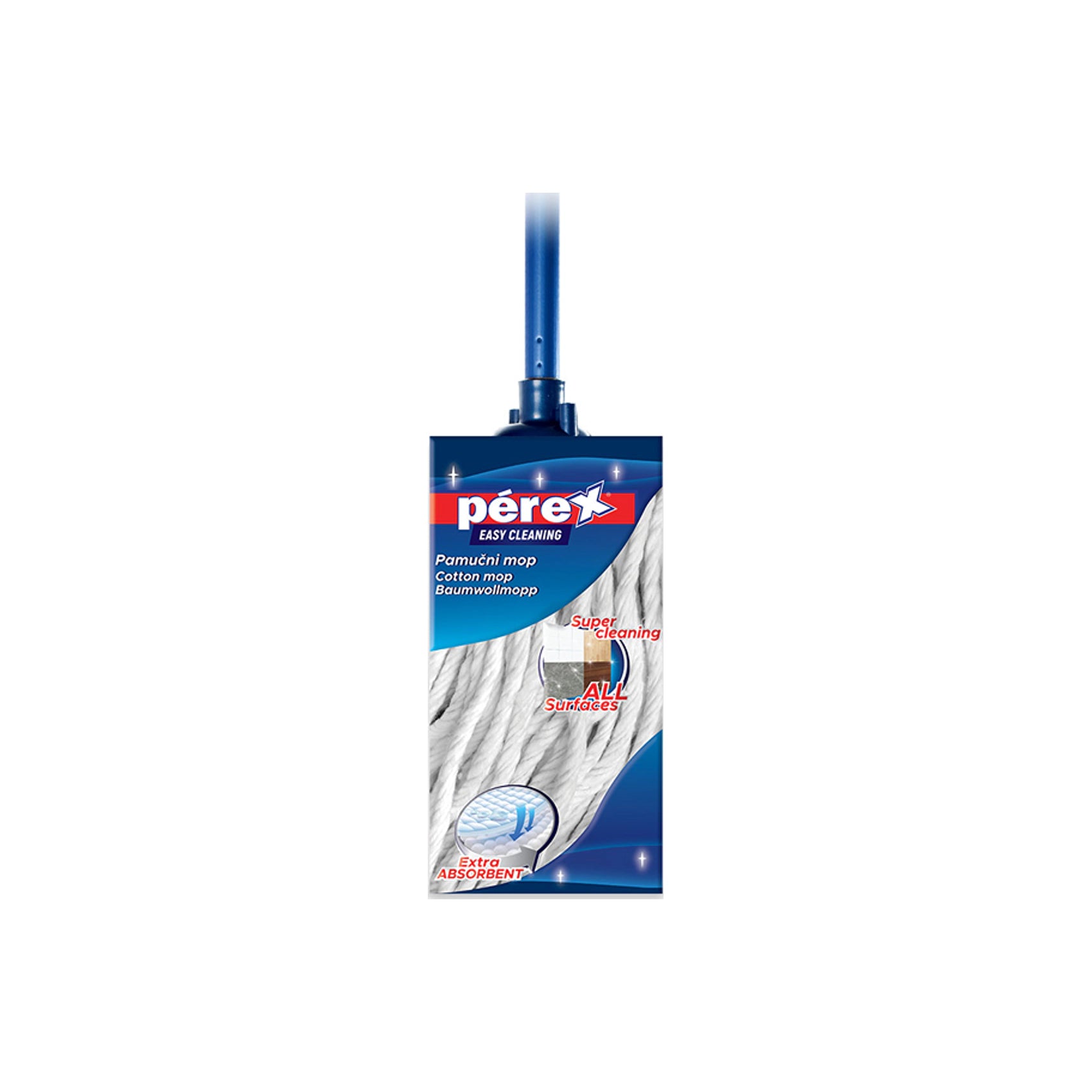 Perex  Bombažni MOP z Držalom 1 kos