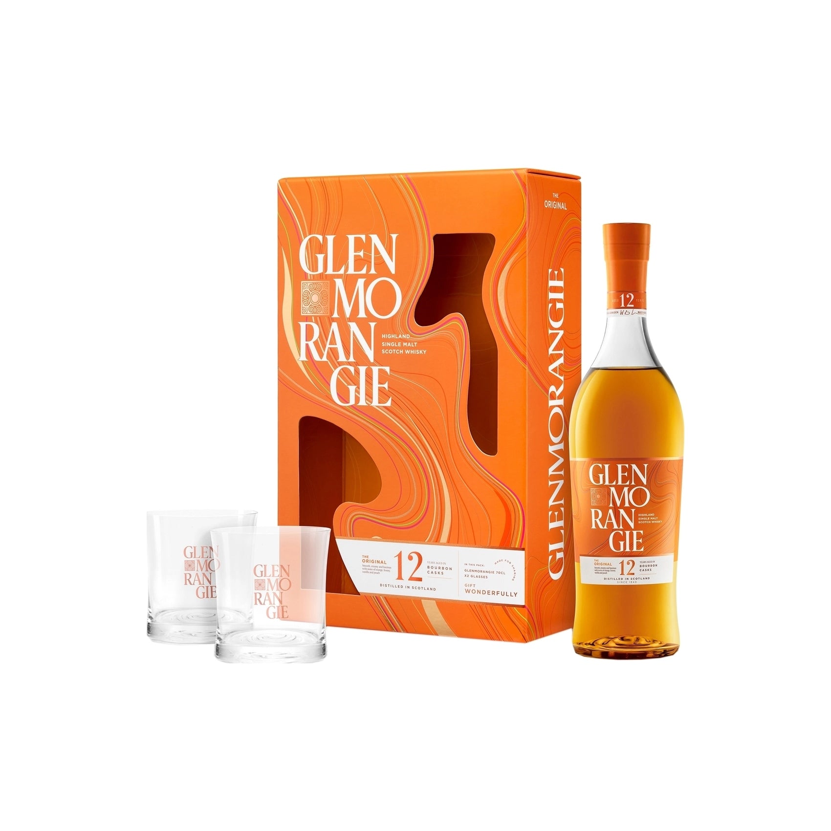 Glenmorangie The Original 0,7 L + 2 kozarca V škatli
