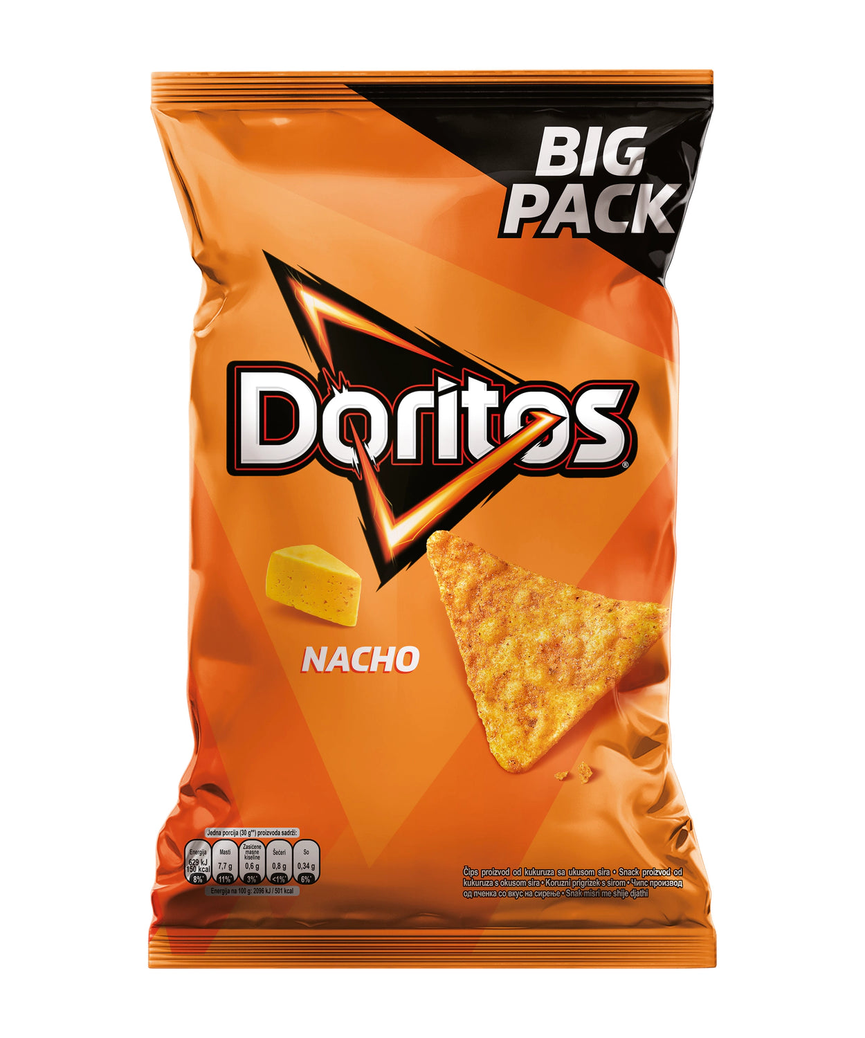 Doritos Čips z Okusom Nacho Sira / 160 g