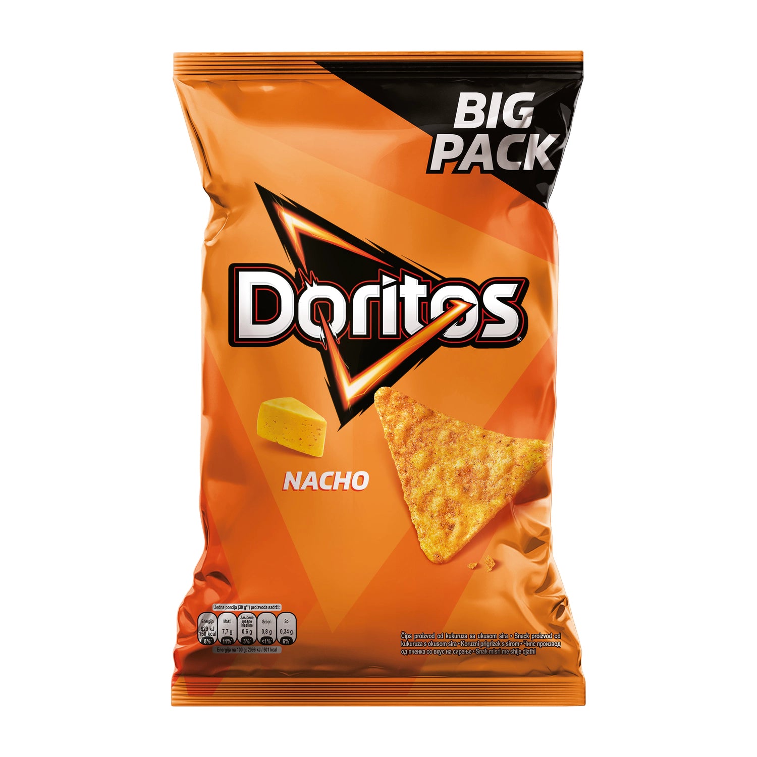 Doritos Čips z Okusom Nacho Sira / 160 g