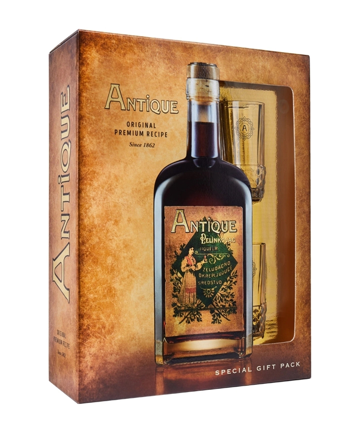 Badel Antique Pelinkovac / 0,7 L / + 2 shot kozarca