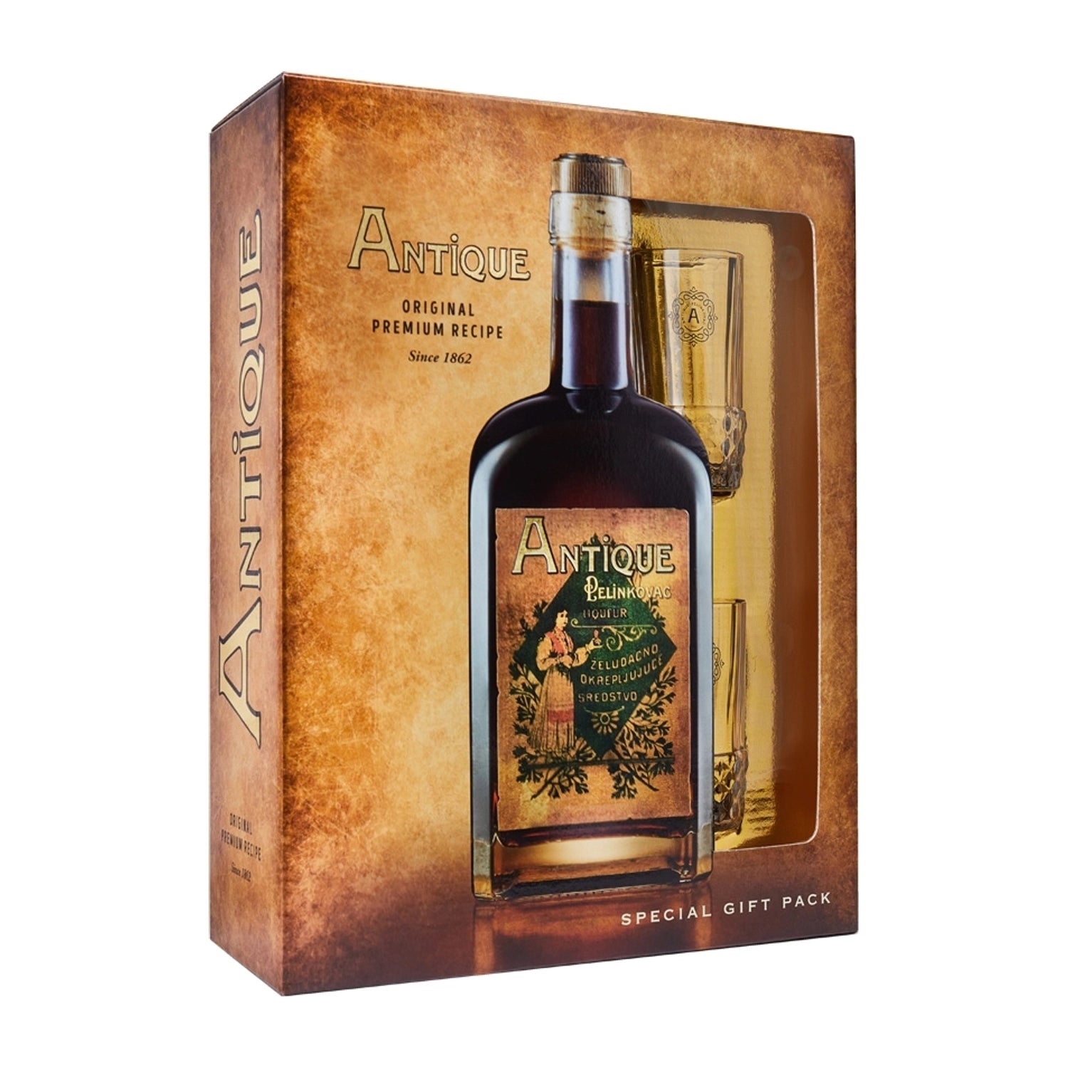 Badel Antique Pelinkovac / 0,7 L / + 2 shot kozarca