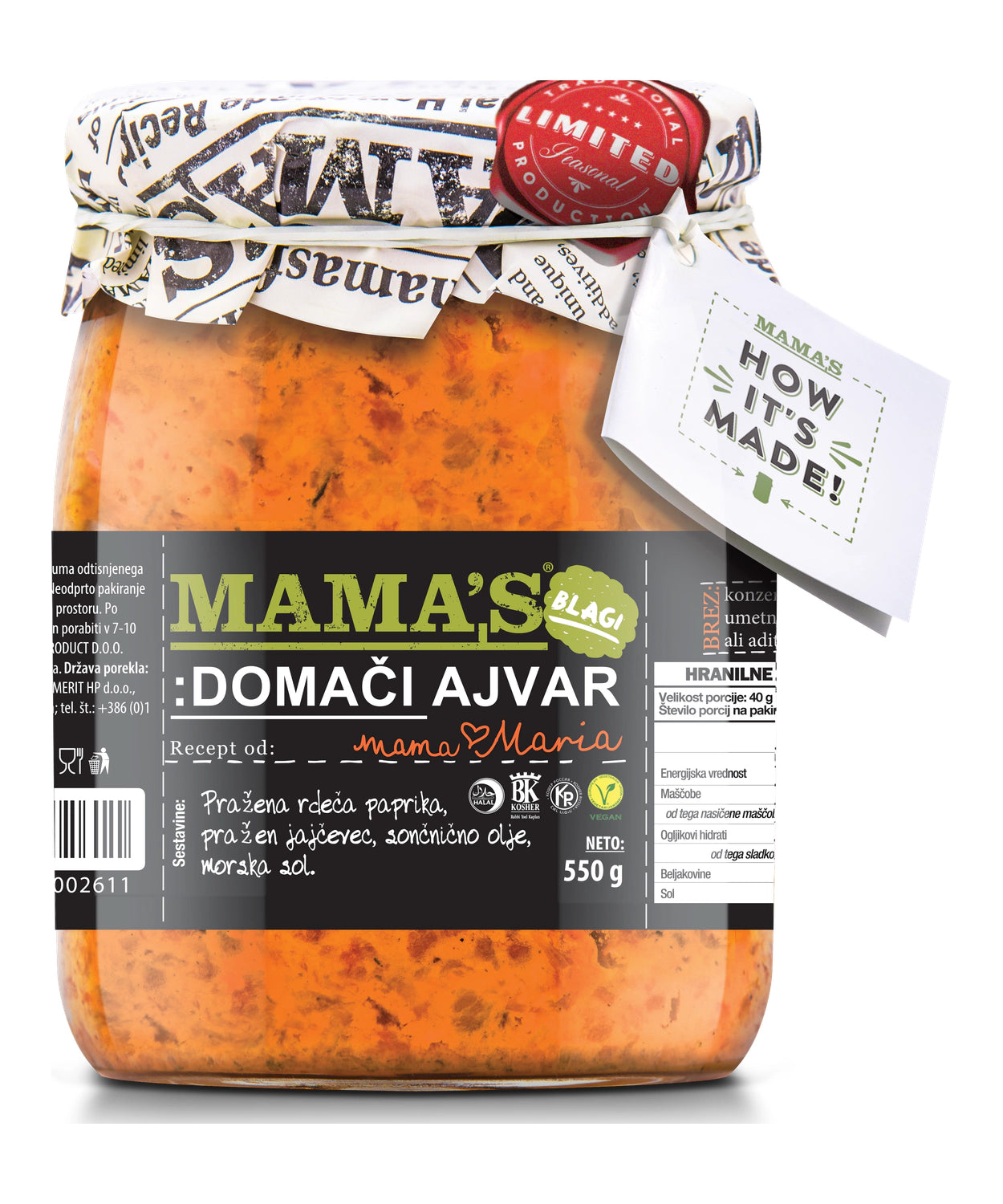 Mama's  Ajvar / 550g