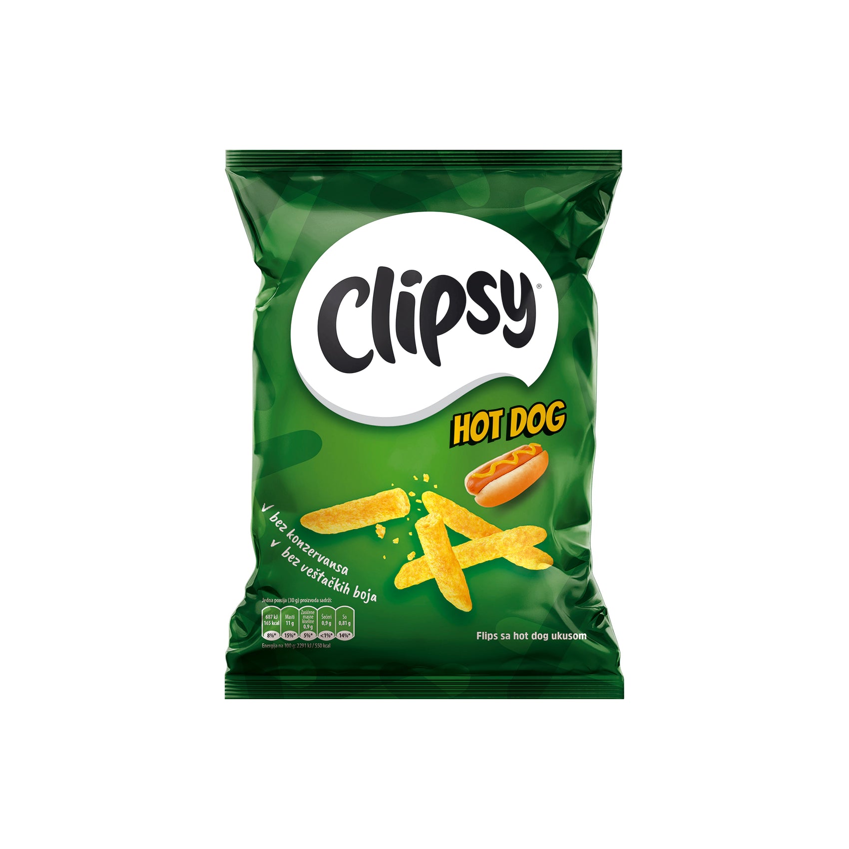 Clipsy Flips z Okusom Hot Dog 30 g